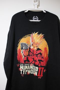 Vtg Trigun Wolfwood Shirt M Anime Movie Double-Sided Promo Tee EUC