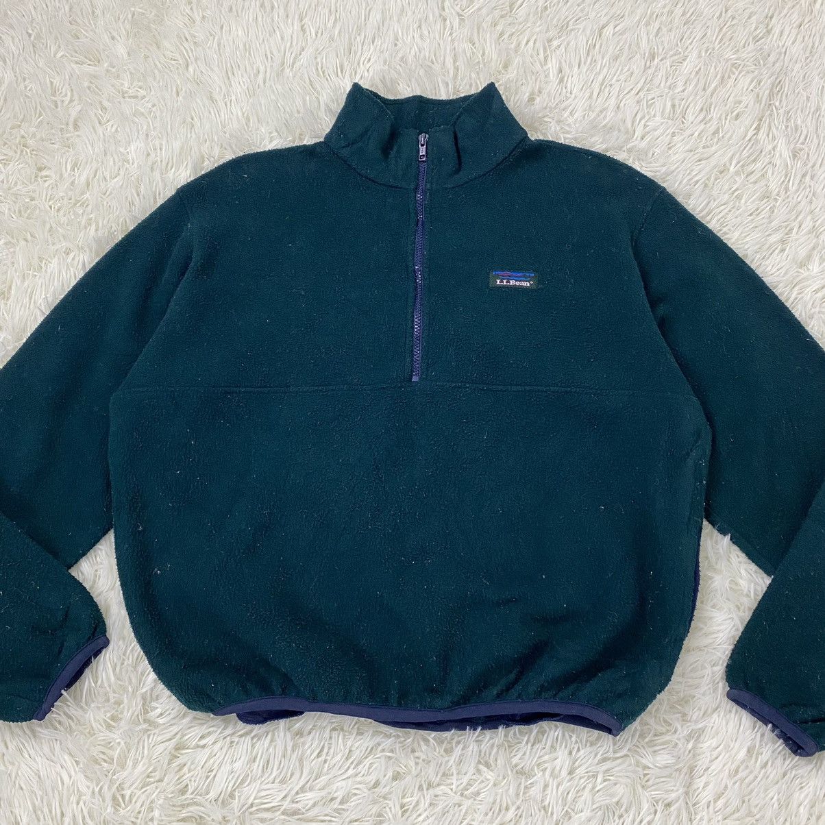 L.L. Bean VINTAGE L.L.BEAN HALF ZIPPER FLEECE JACKET Size US M / EU 48-50 / 2 - 3 Thumbnail