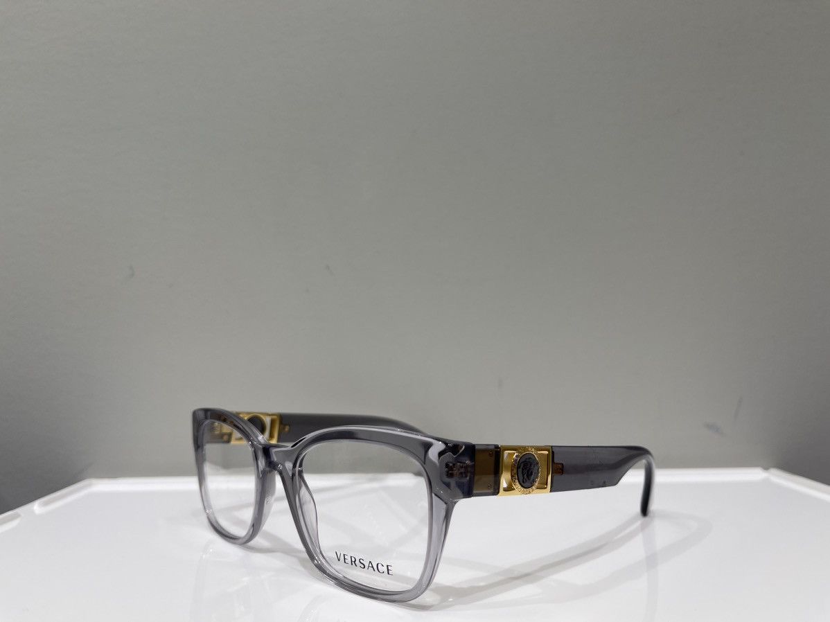 Versace × Vintage NEW Versace Medusa Clear Transparent Glasses Eyeglass Size ONE SIZE - 2 Thumbnail