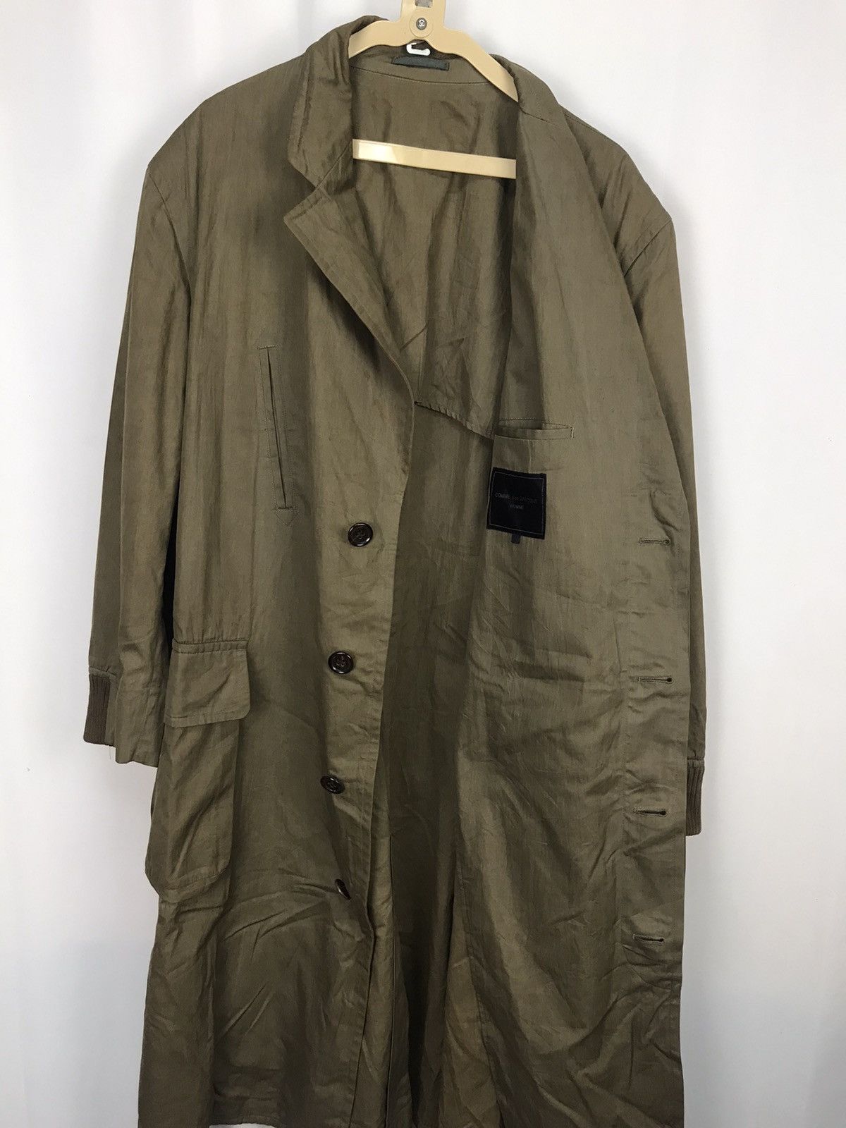 Comme des Garcons × Comme des Garcons Homme × Vintage Vintage ntage Comme des garçons homme button up long jacket Size US L / EU 52-54 / 3 - 10 Thumbnail