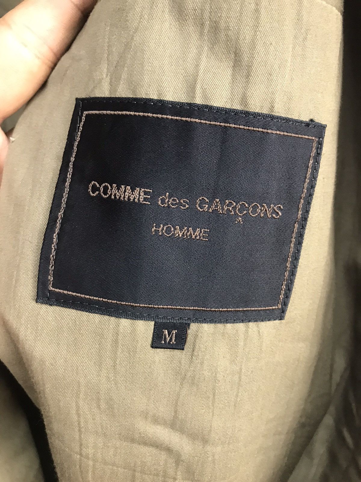 Comme des Garcons × Comme des Garcons Homme × Vintage Vintage ntage Comme des garçons homme button up long jacket Size US L / EU 52-54 / 3 - 5 Thumbnail