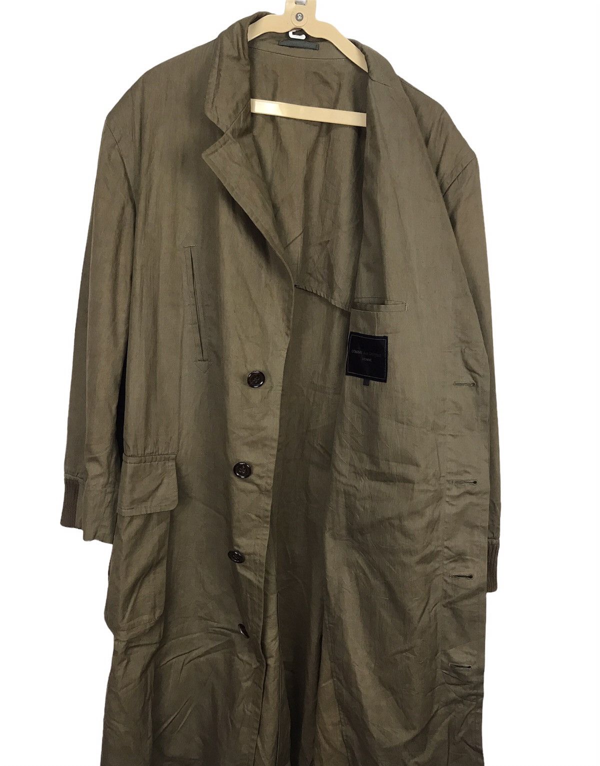 Comme des Garcons × Comme des Garcons Homme × Vintage Vintage ntage Comme des garçons homme button up long jacket Size US L / EU 52-54 / 3 - 3 Thumbnail