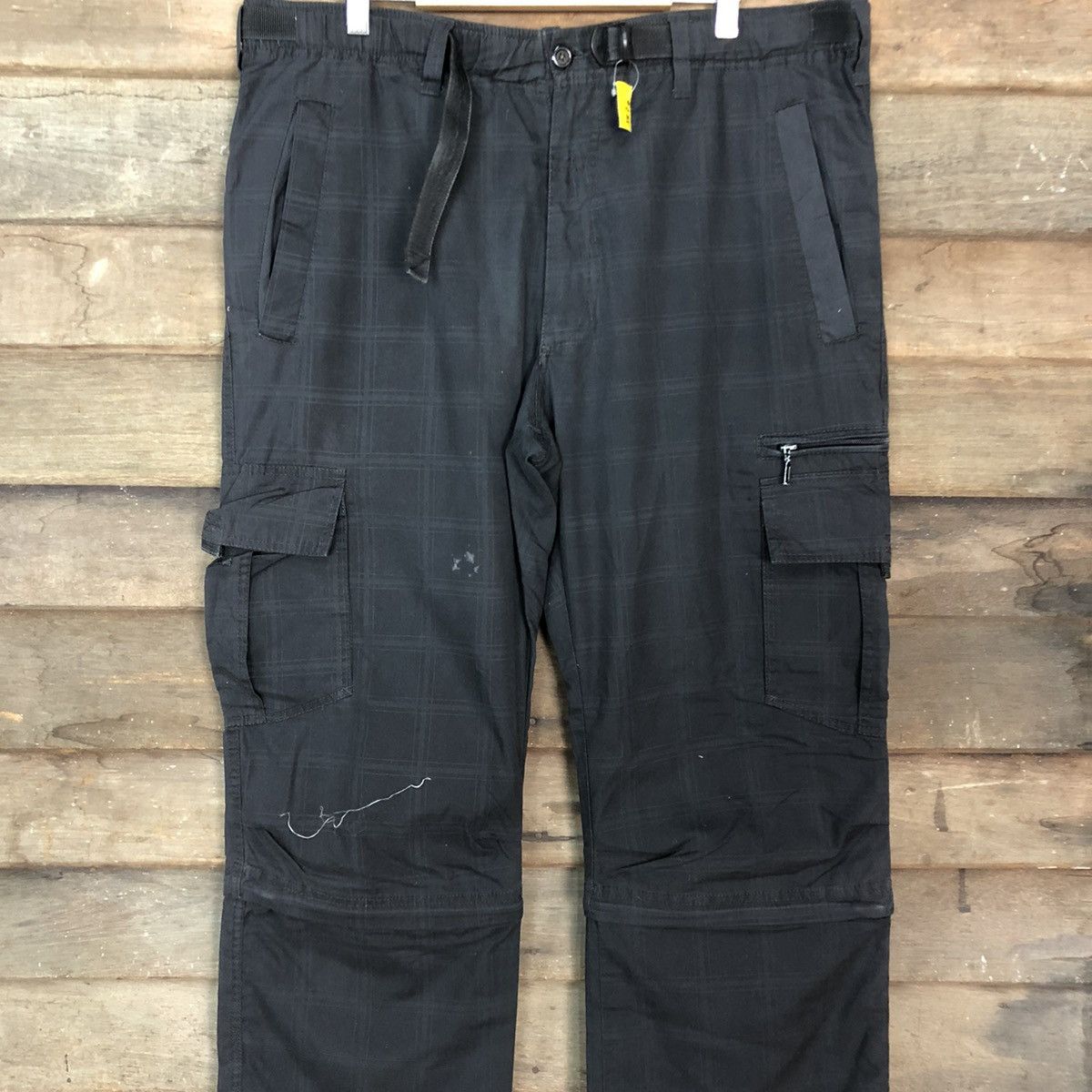 Japanese Brand Anti label Black Multipocket Tactical Cargo Pants #3874 Size US 35 - 4 Thumbnail