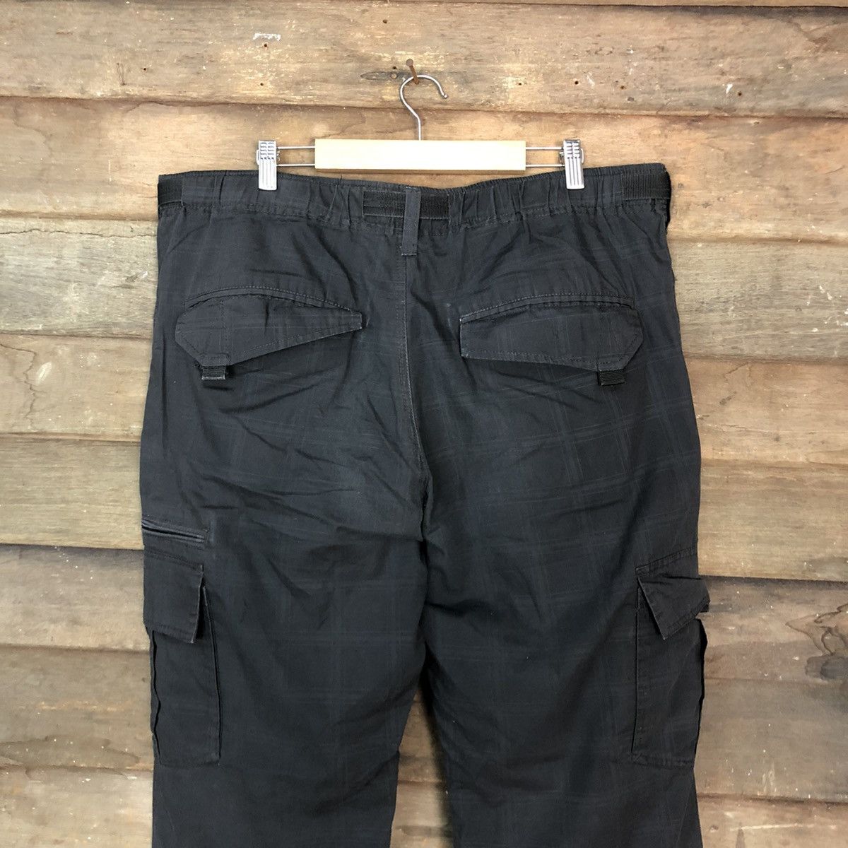Japanese Brand Anti label Black Multipocket Tactical Cargo Pants #3874 Size US 35 - 10 Thumbnail