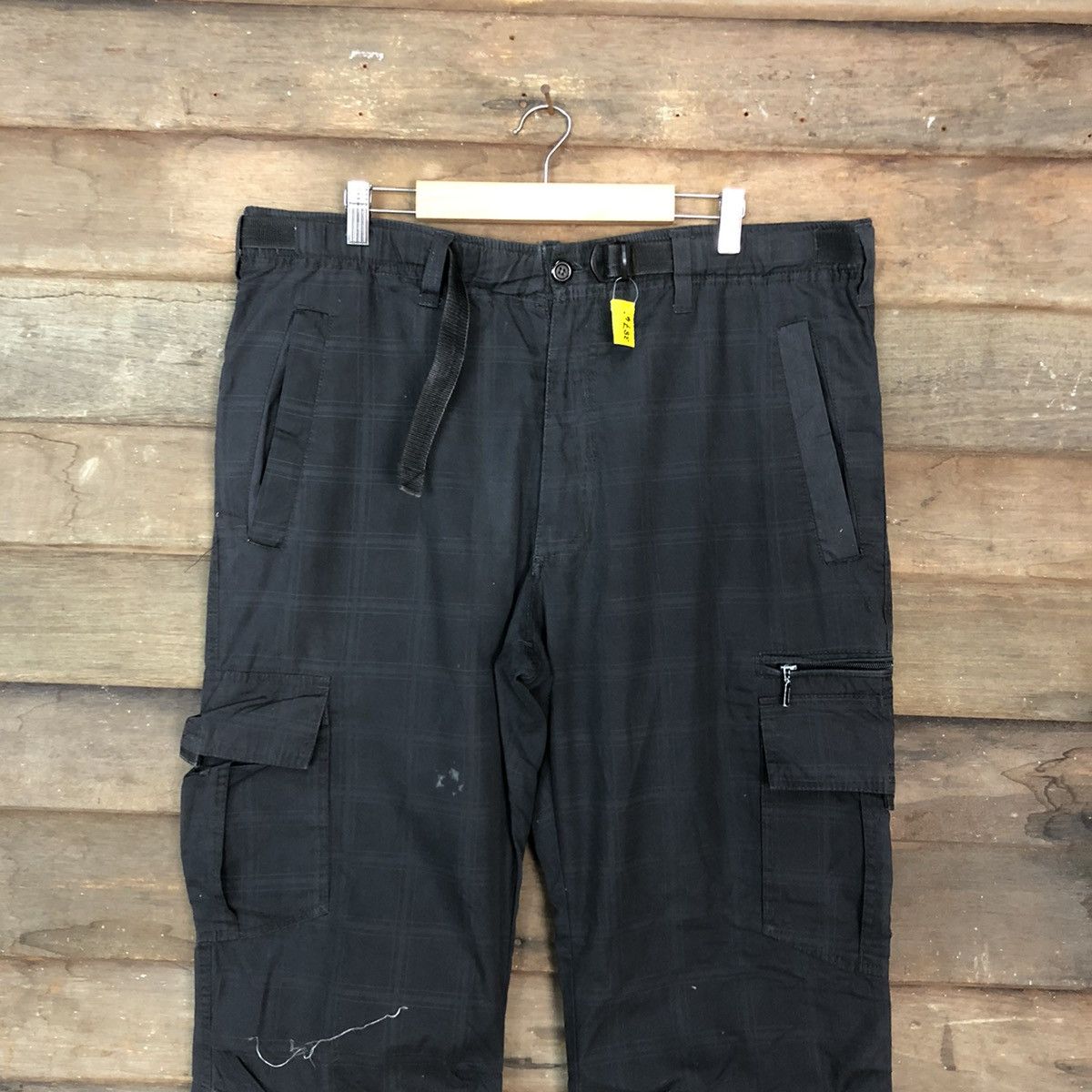 Japanese Brand Anti label Black Multipocket Tactical Cargo Pants #3874 Size US 35 - 2 Thumbnail