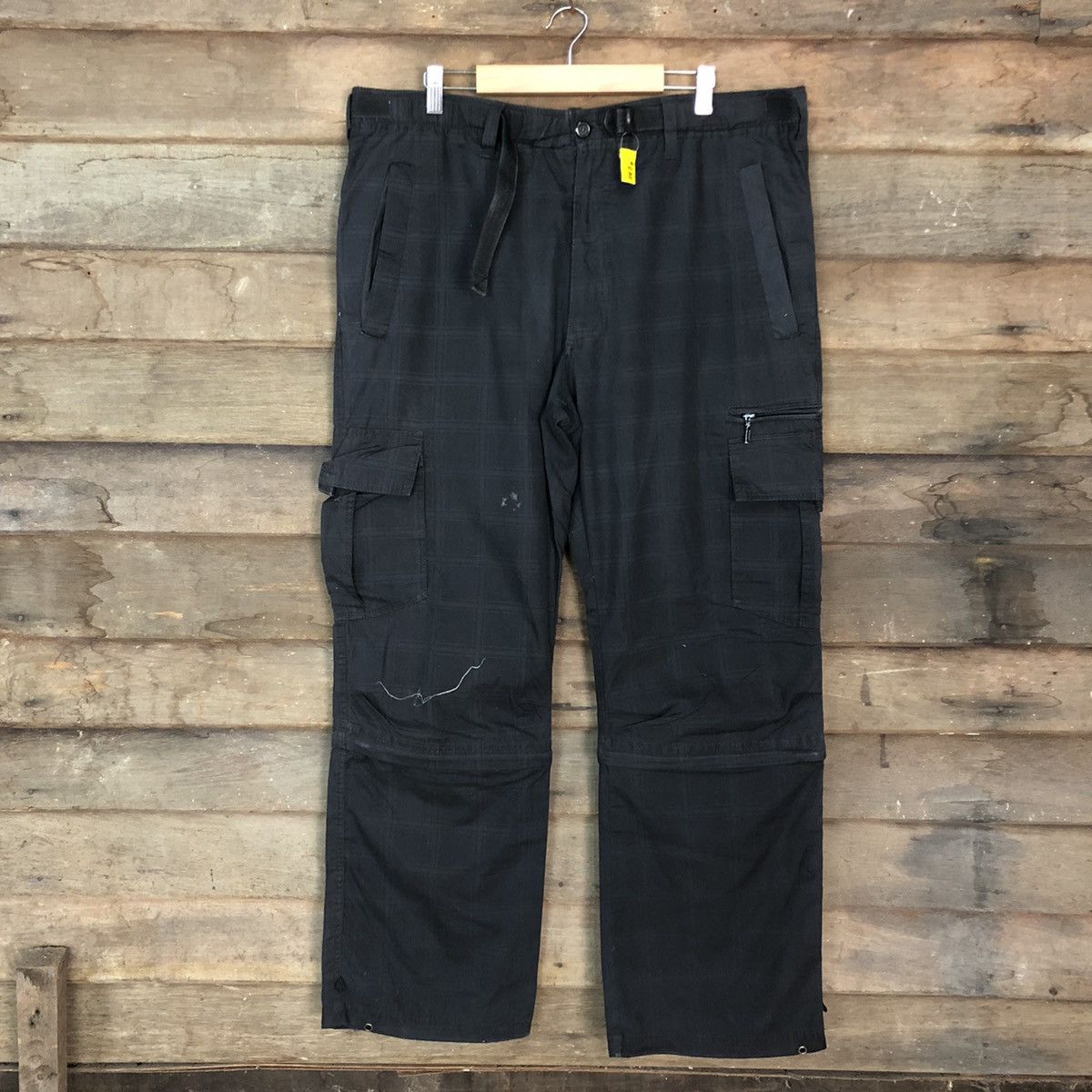 image of Ant Label Anti Label Black Multipocket Tactical Cargo Pants 3874, Men's (Size 35)