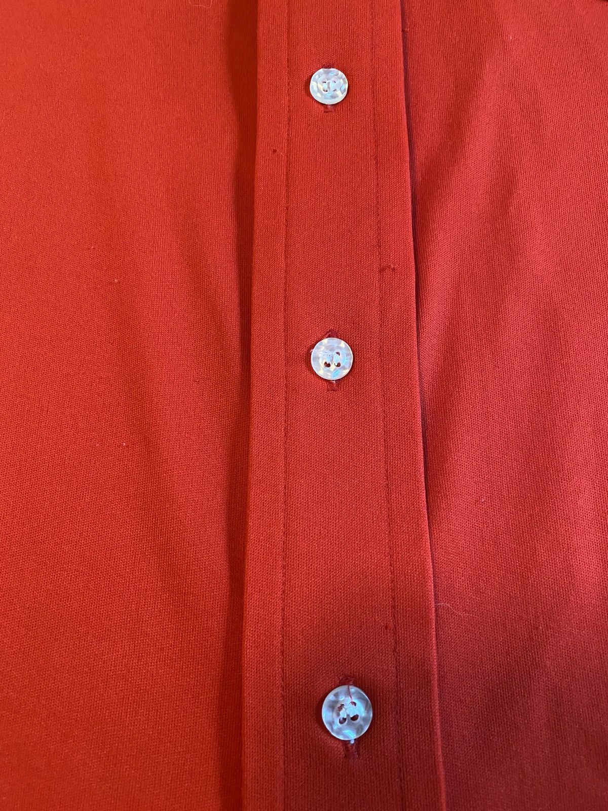 Van Heusen Vintage 70’s Van Heusen Red Polyester Short Sleeve Button Up Size US L / EU 52-54 / 3 - 7 Thumbnail