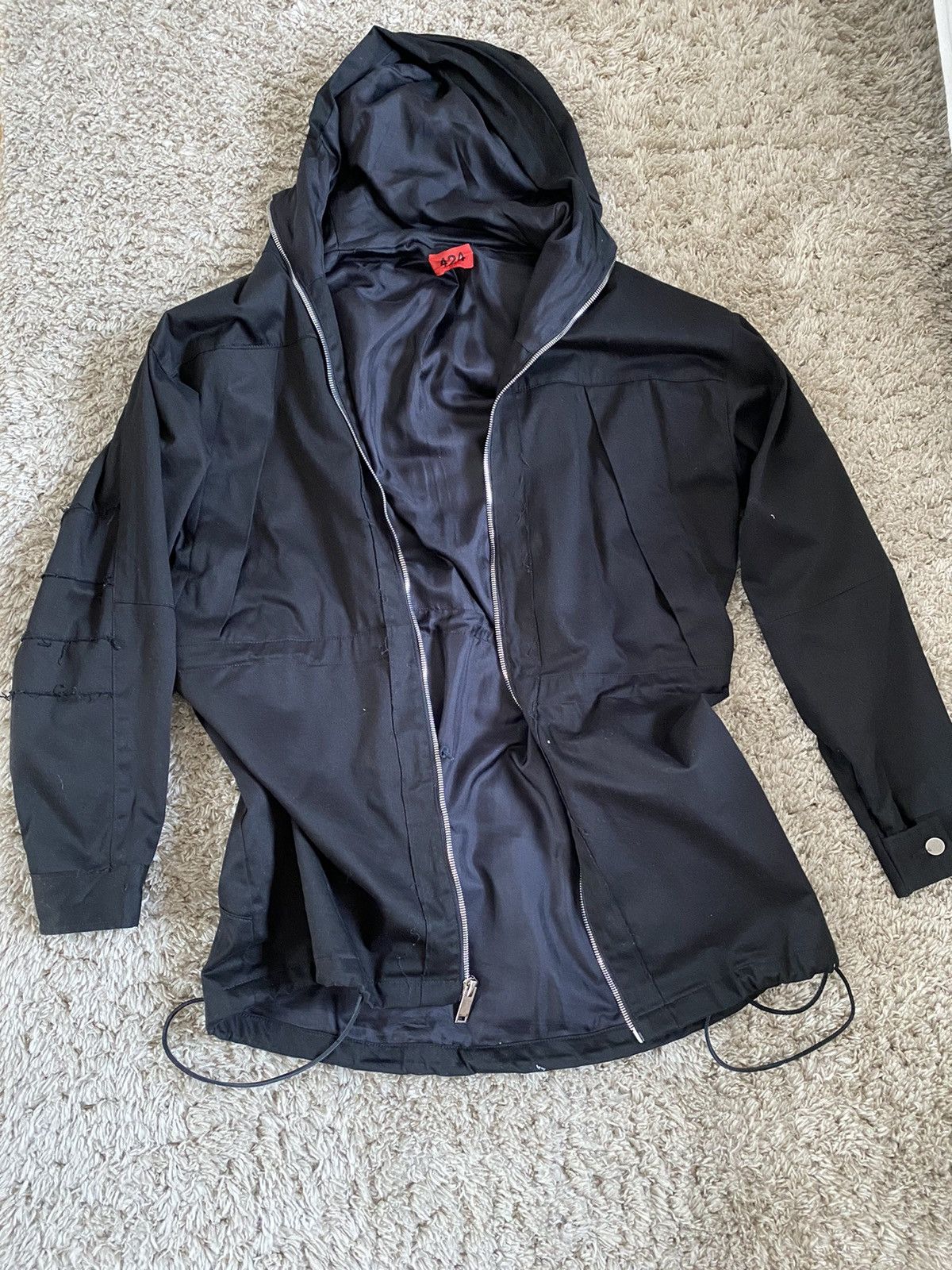 424 424 Black Fishtail Parka Size US L / EU 52-54 / 3 - 1 Thumbnail
