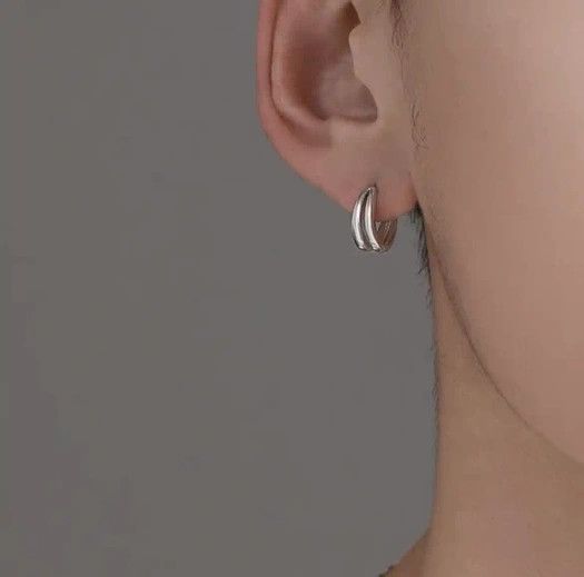 Designer × Vintage silver vintage round earrings Size ONE SIZE - 1 Thumbnail