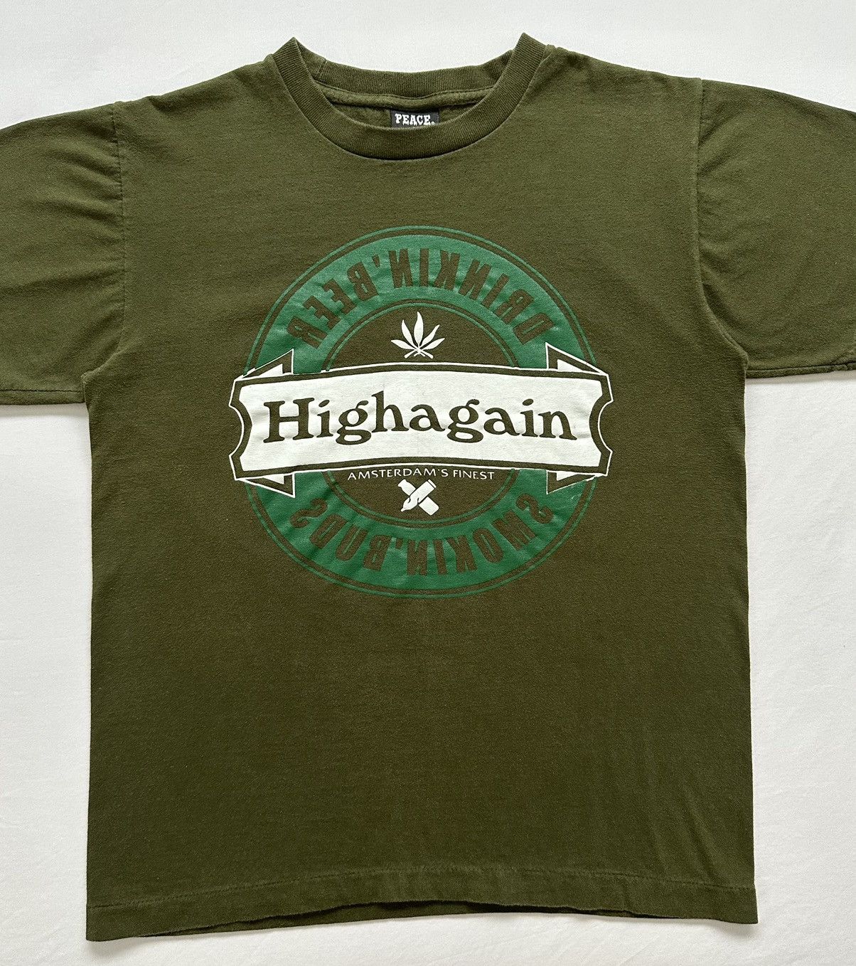 Vintage Vintage Highagain Weed 2000s Graphic T-Shirt Size US M / EU 48-50 / 2 - 4 Thumbnail