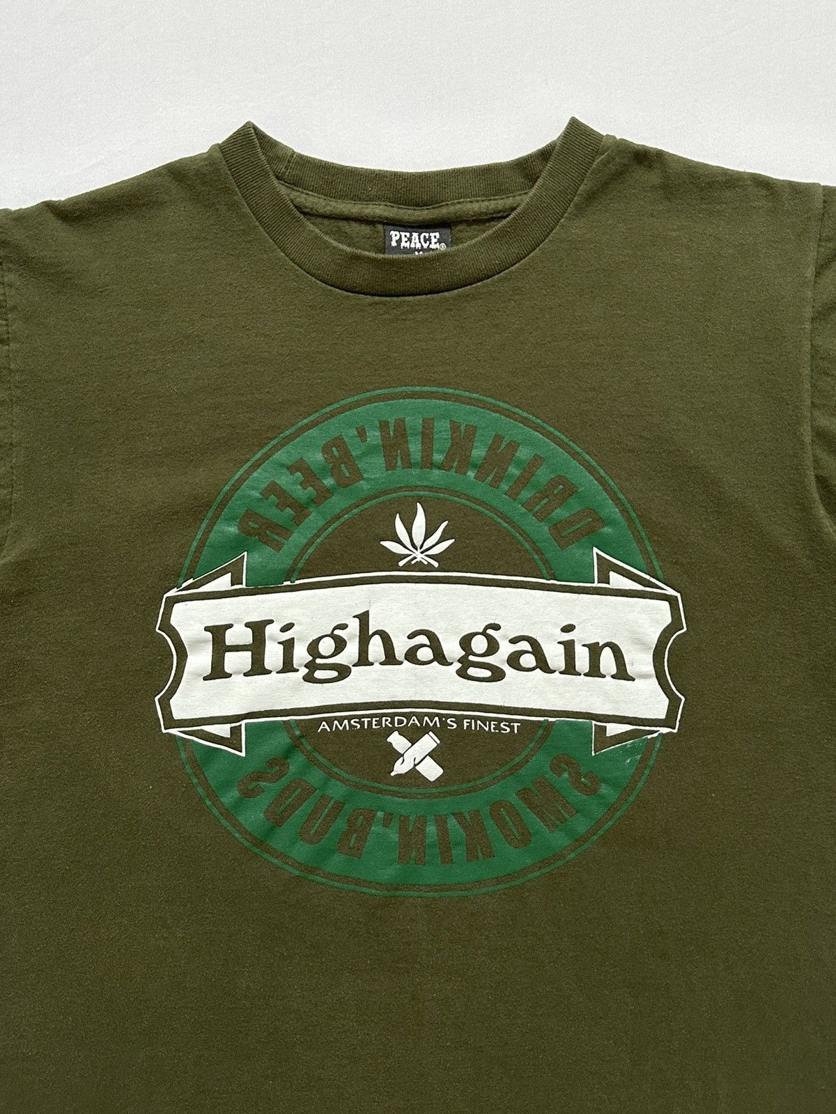 Vintage Vintage Highagain Weed 2000s Graphic T-Shirt Size US M / EU 48-50 / 2 - 5 Thumbnail