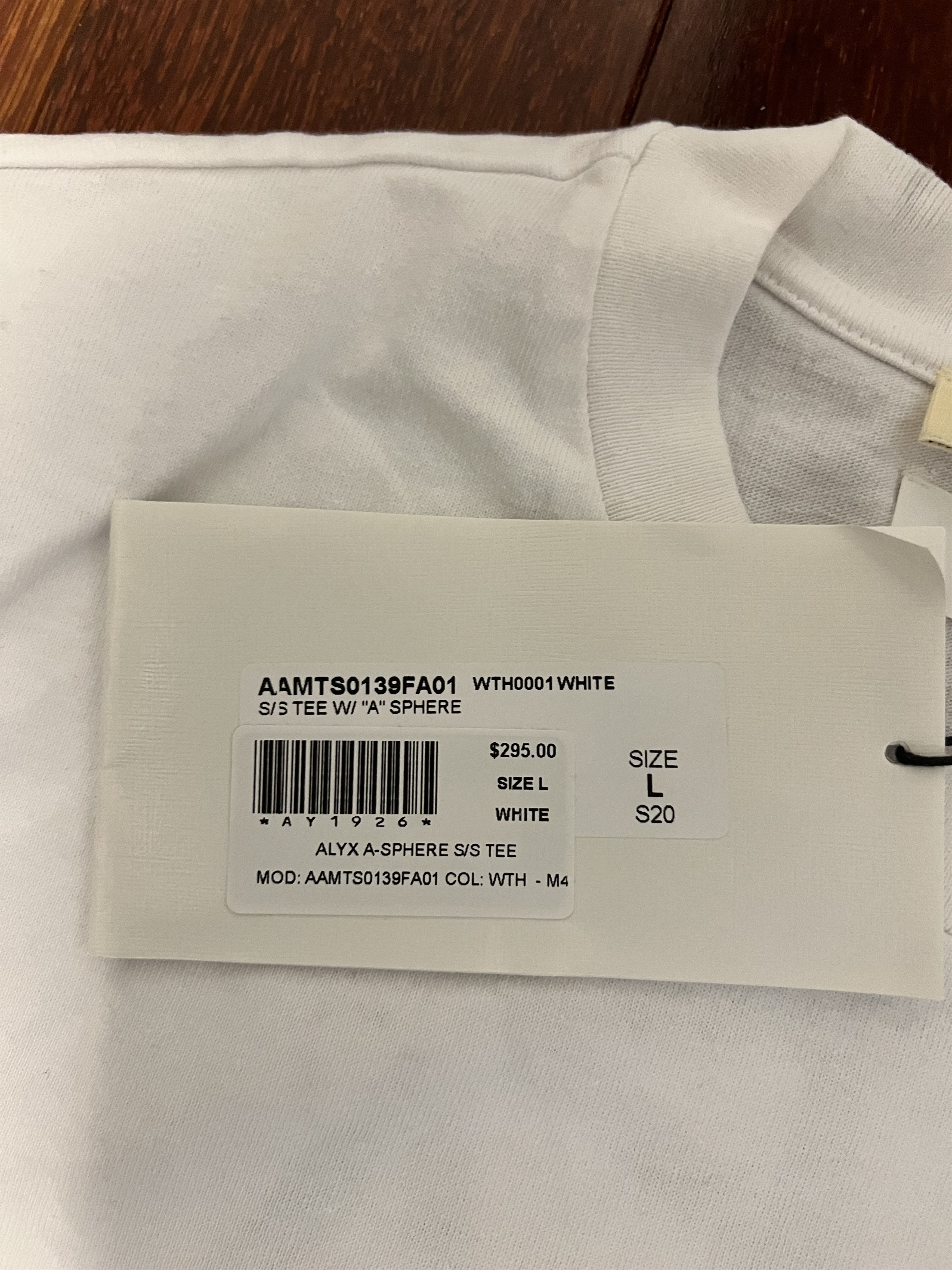 1017 ALYX 9SM 💚 SS20 1017 ALYX 9SM Sphere White Logo Tee NEW Size US L / EU 52-54 / 3 - 7 Thumbnail