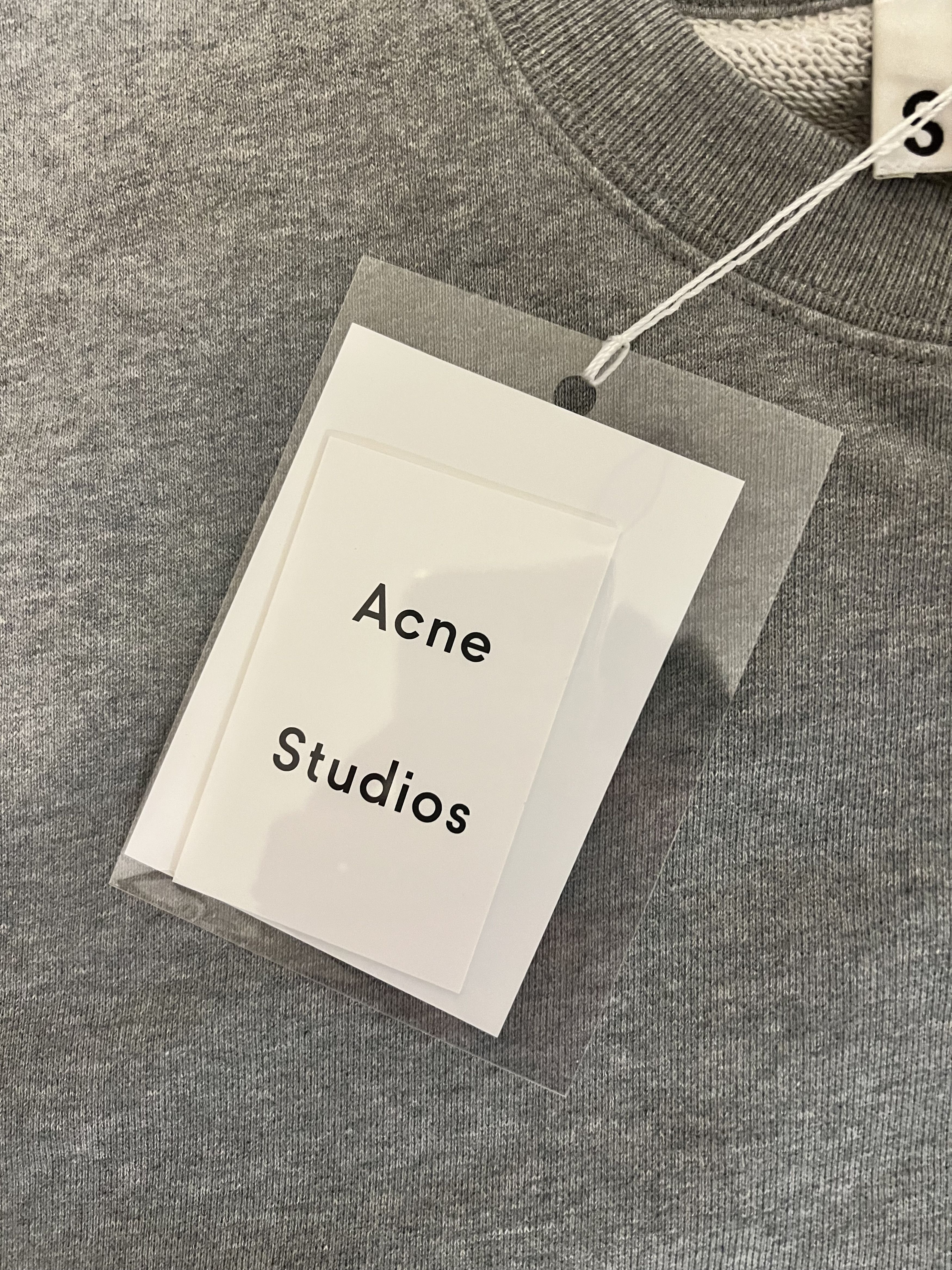 Acne Studios 💚 FW19 Acne Studios Embroidered Monkey Grey Sweater NEW Size US M / EU 48-50 / 2 - 5 Thumbnail