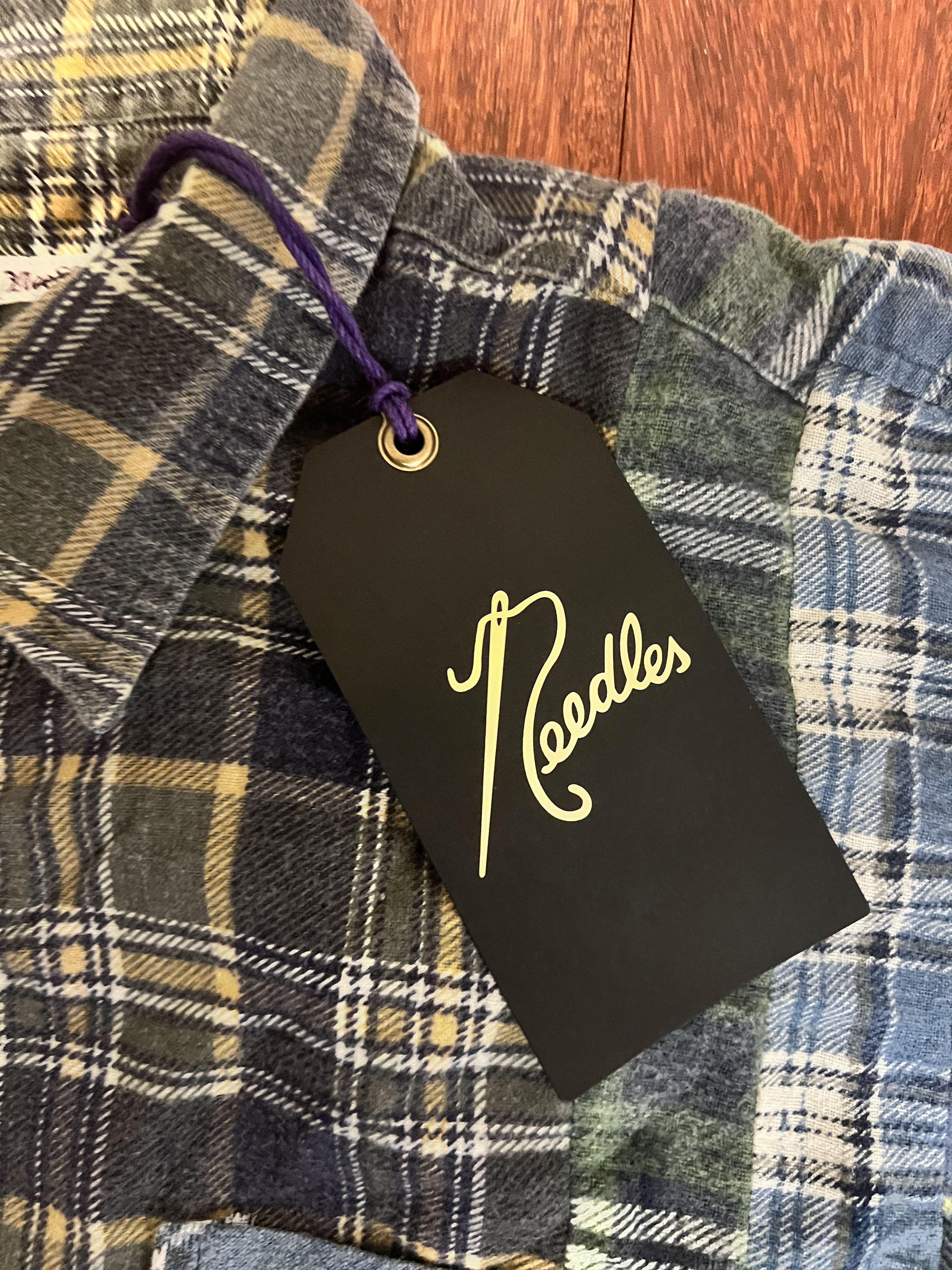 Needles 💚 1/1 Rebuild by Needles 7 Cuts Wide Flannel Shirt NEW Size US M / EU 48-50 / 2 - 6 Thumbnail