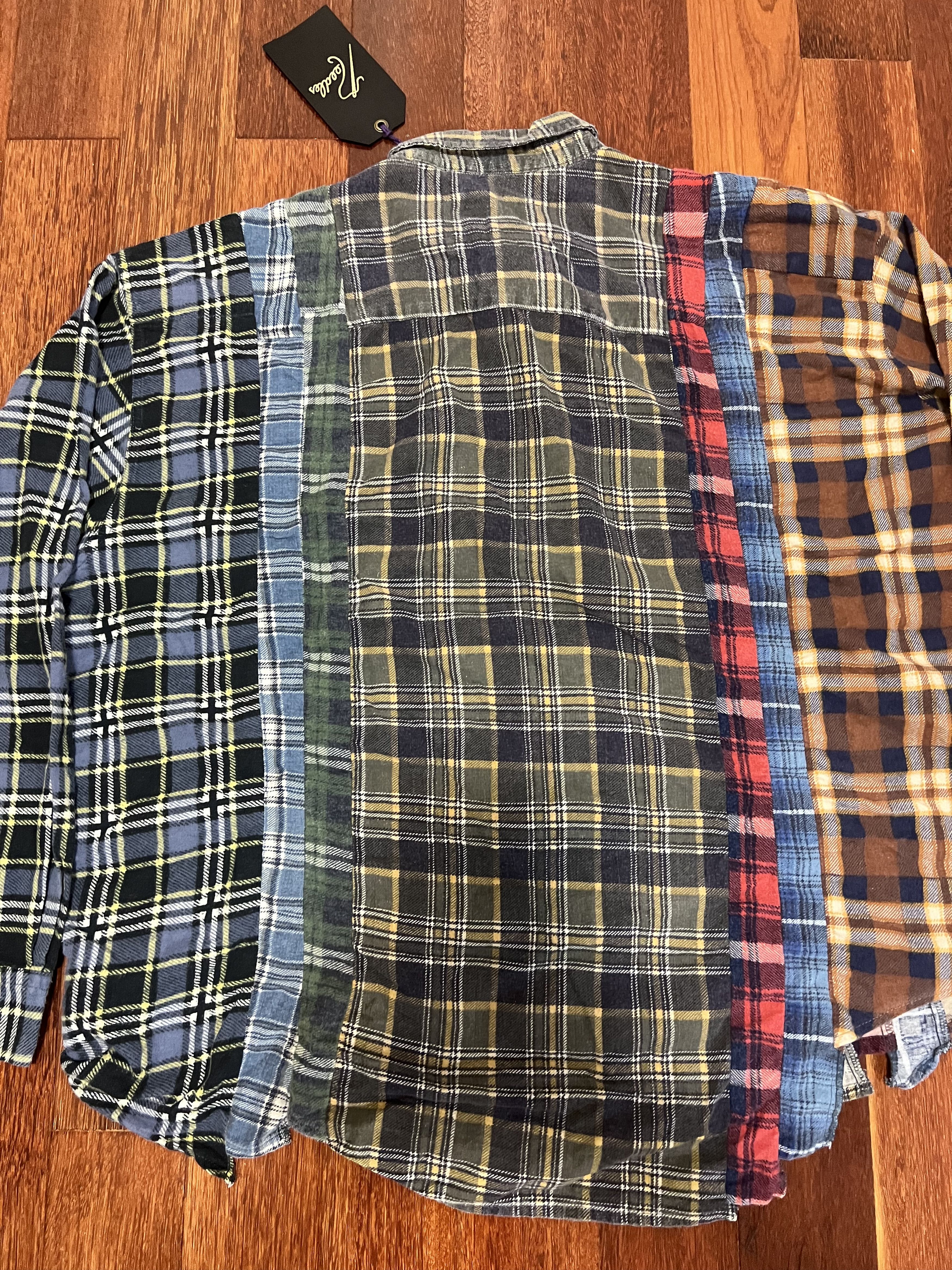Needles 💚 1/1 Rebuild by Needles 7 Cuts Wide Flannel Shirt NEW Size US M / EU 48-50 / 2 - 5 Thumbnail