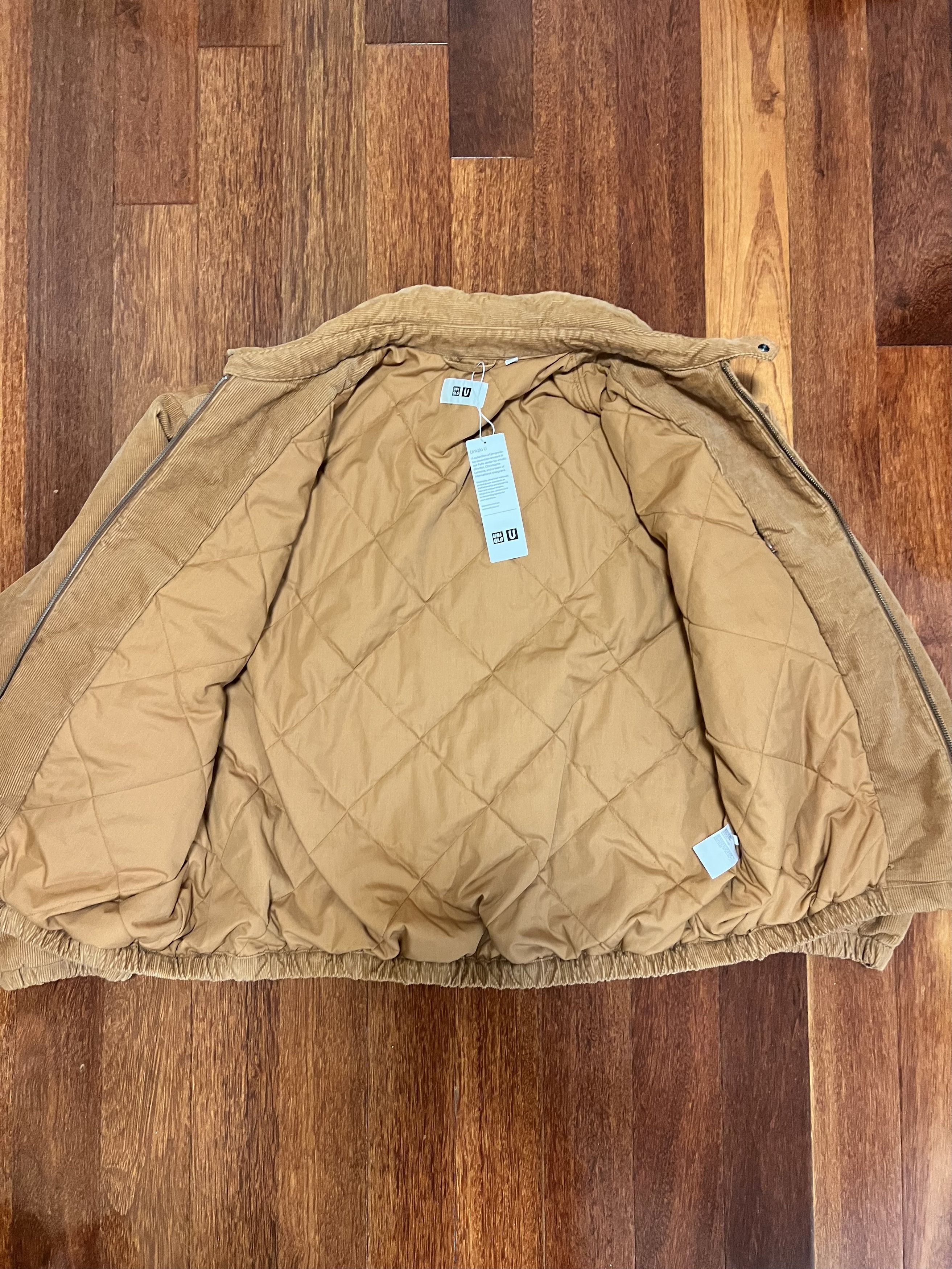 Uniqlo 💚 Uniqlo U Corduroy Lemaire Zip Jacket Orange X-Large NEW Size US XL / EU 56 / 4 - 3 Thumbnail