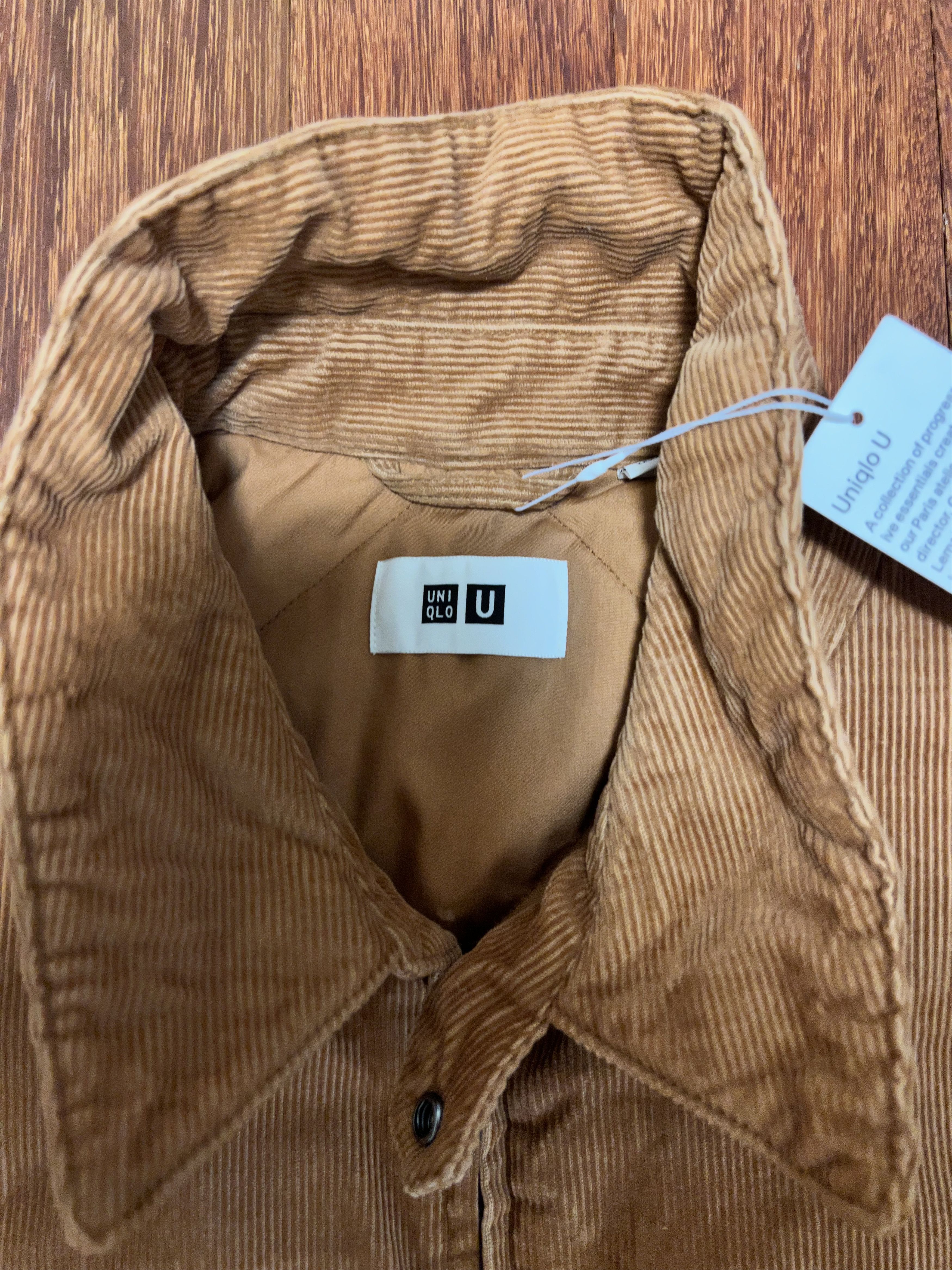 Uniqlo 💚 Uniqlo U Corduroy Lemaire Zip Jacket Orange X-Large NEW Size US XL / EU 56 / 4 - 4 Thumbnail