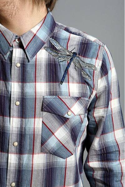 Nudie Jeans nudie jeans dragonfly embroidery shirt Size US S / EU 44-46 / 1 - 4 Thumbnail