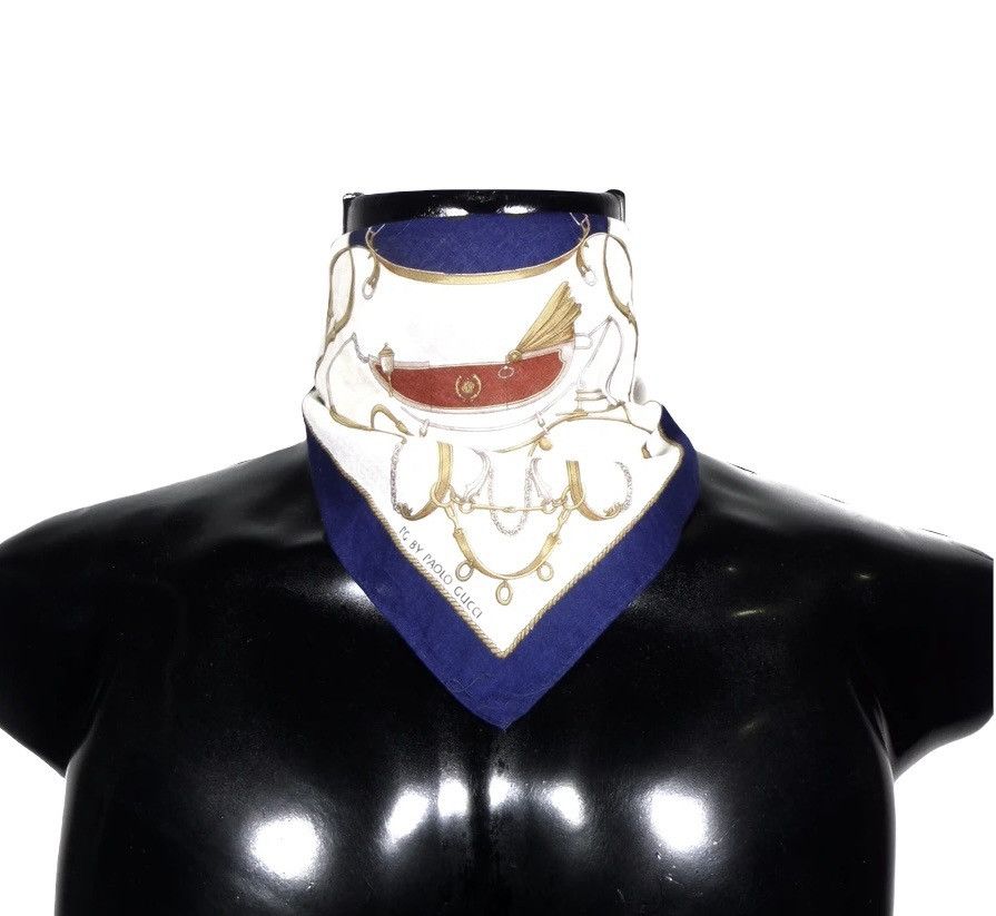Paolo Gucci PAOLO GUCCI HANDKERCHIEF / NECKERCHIEF / BANDANA Size ONE SIZE - 1 Thumbnail