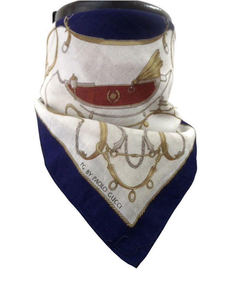 Paolo Gucci PAOLO GUCCI HANDKERCHIEF / NECKERCHIEF / BANDANA Size ONE SIZE - 2 Thumbnail
