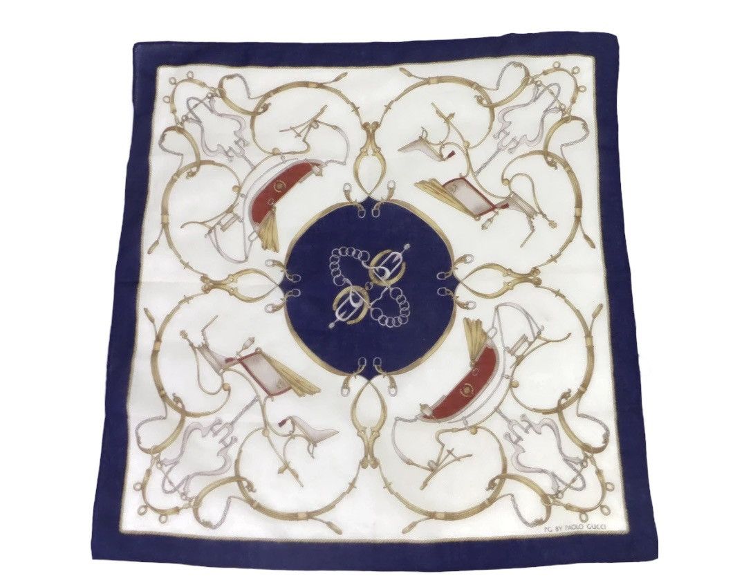 Paolo Gucci PAOLO GUCCI HANDKERCHIEF / NECKERCHIEF / BANDANA Size ONE SIZE - 3 Thumbnail