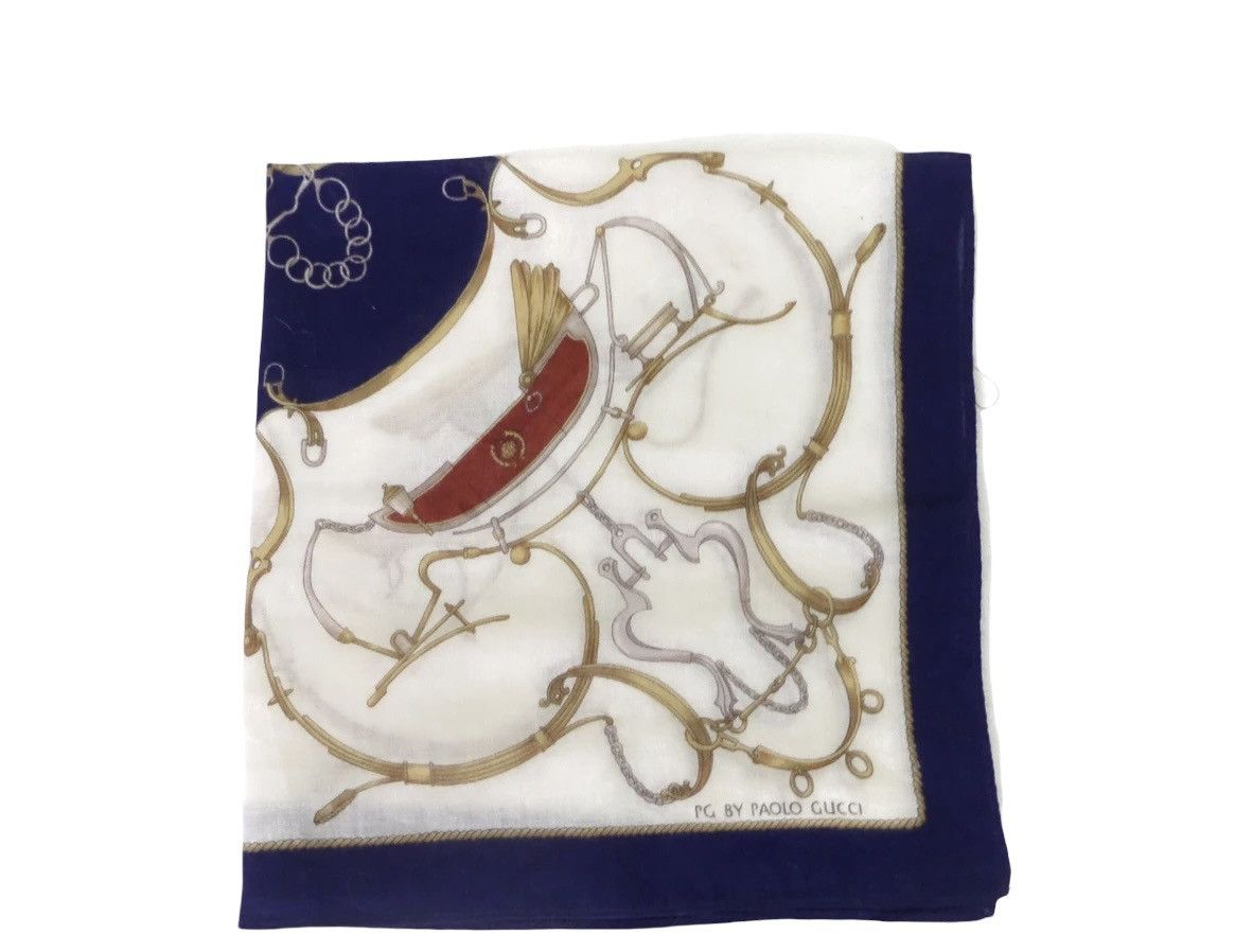 Paolo Gucci PAOLO GUCCI HANDKERCHIEF / NECKERCHIEF / BANDANA Size ONE SIZE - 4 Thumbnail