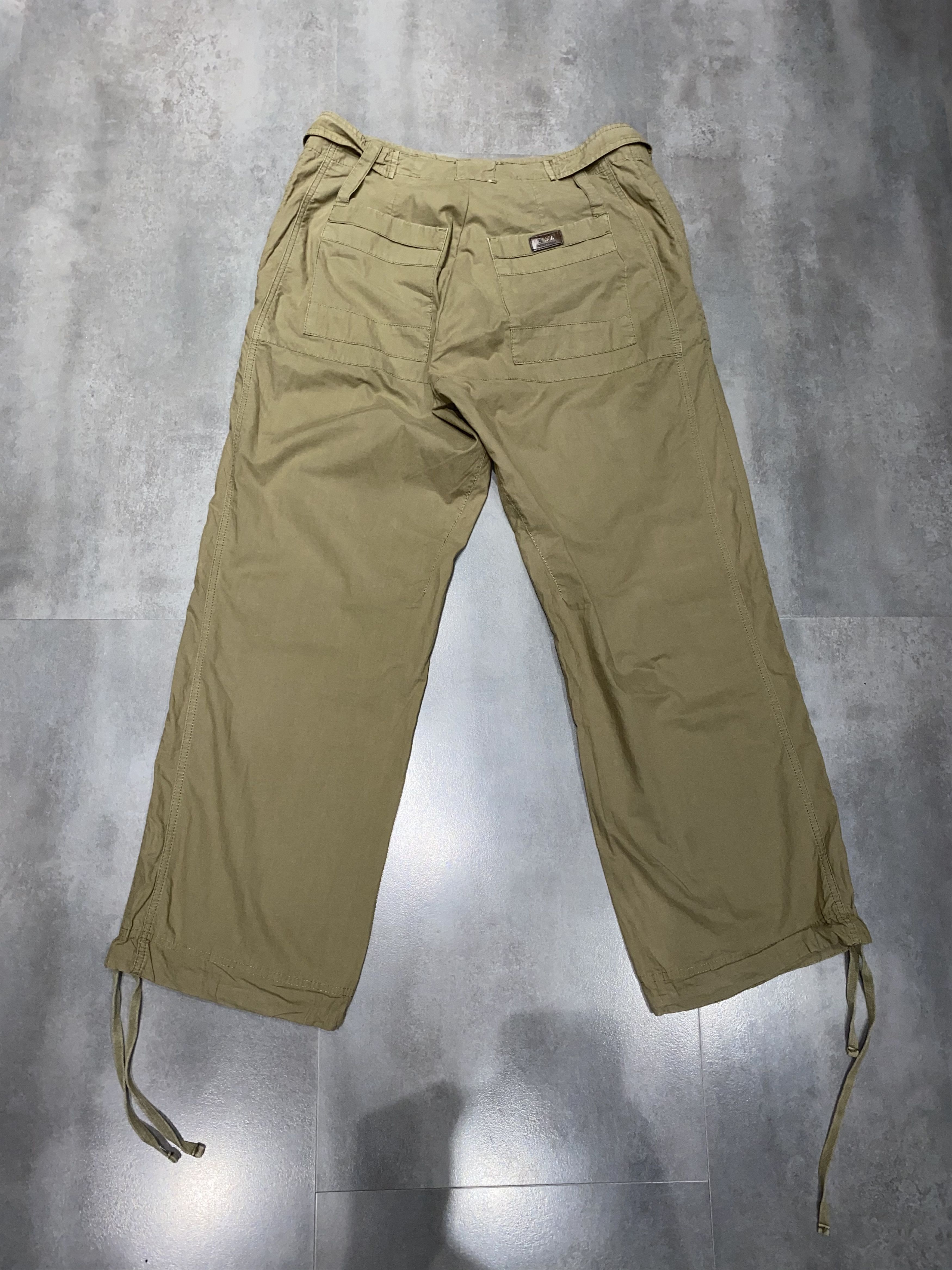 Armani × Emporio Armani Armani Cargo Bondage Work Beige Casual Pants Size US 34 / EU 50 - 14 Thumbnail