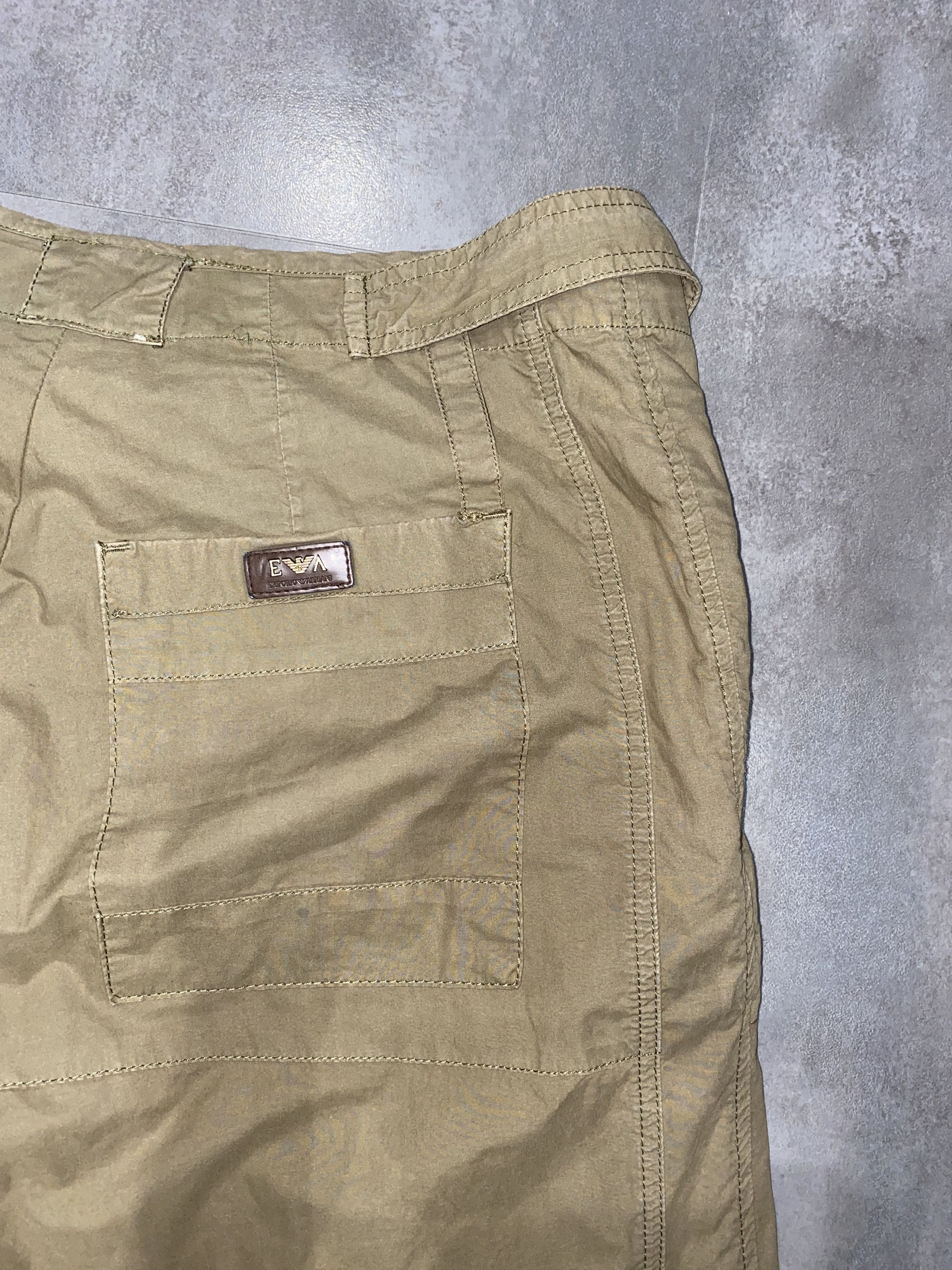 Armani × Emporio Armani Armani Cargo Bondage Work Beige Casual Pants Size US 34 / EU 50 - 15 Thumbnail