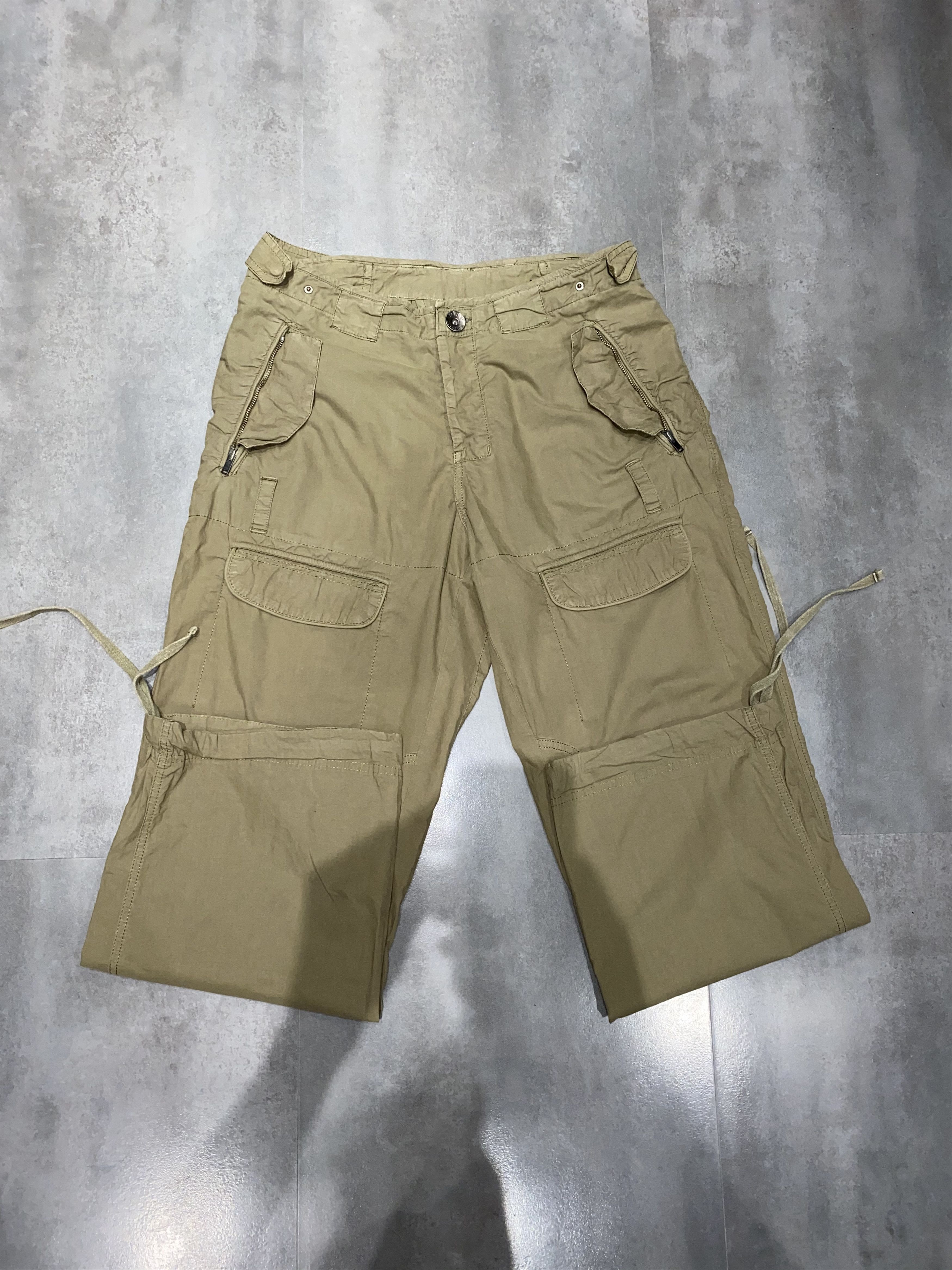 Armani × Emporio Armani Armani Cargo Bondage Work Beige Casual Pants Size US 34 / EU 50 - 11 Thumbnail