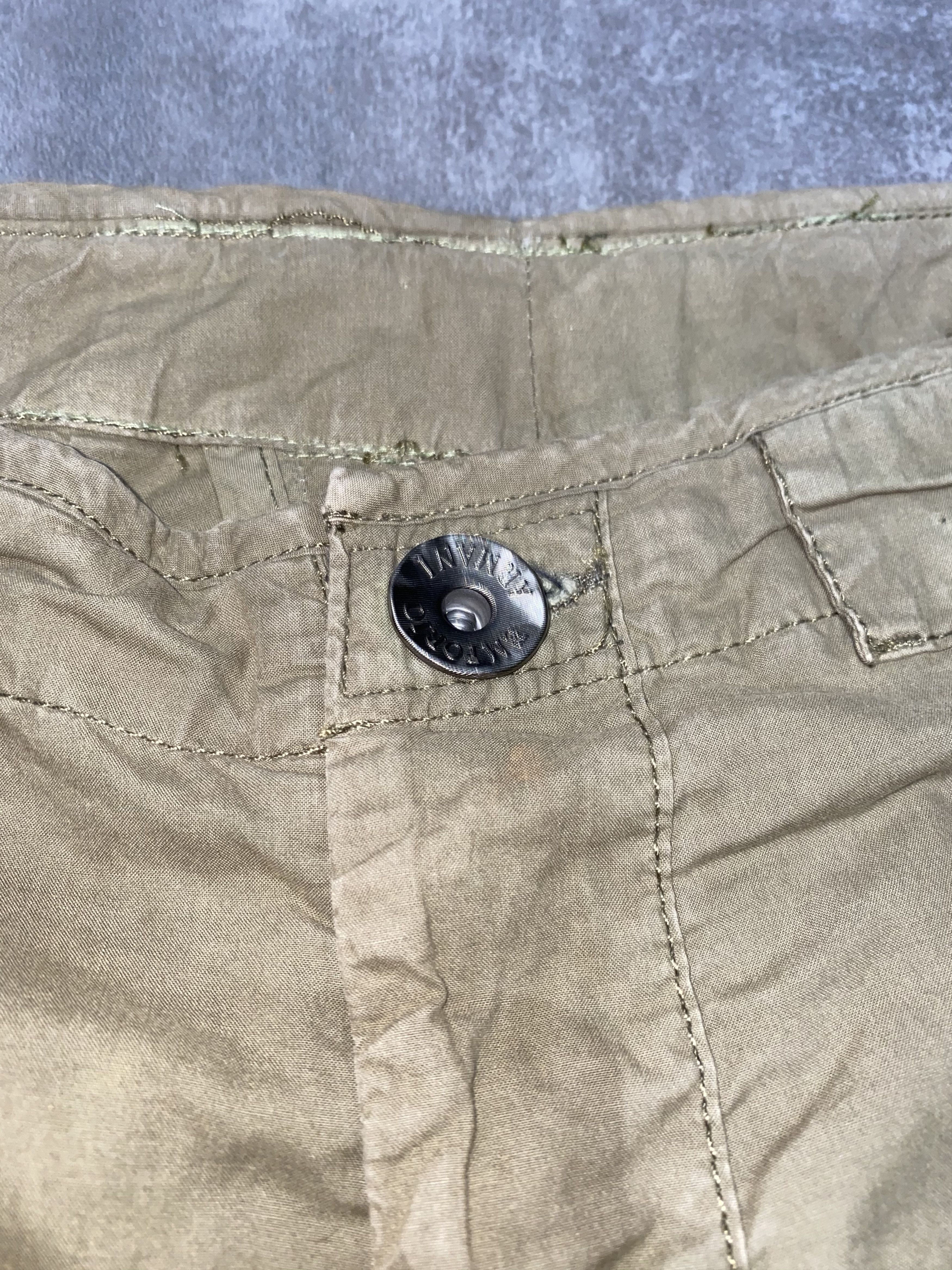 Armani × Emporio Armani Armani Cargo Bondage Work Beige Casual Pants Size US 34 / EU 50 - 16 Thumbnail