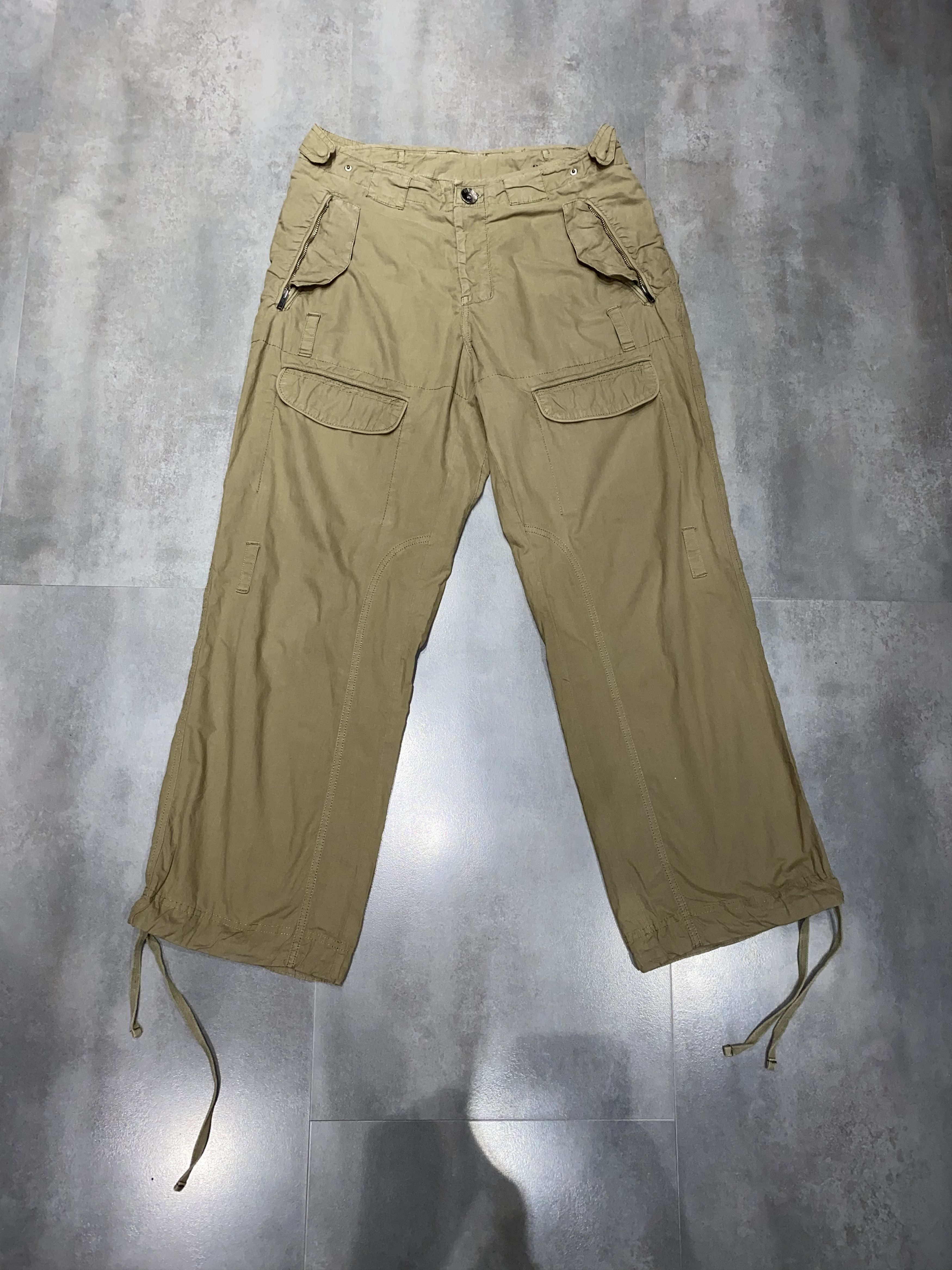 Armani × Emporio Armani Armani Cargo Bondage Work Beige Casual Pants Size US 34 / EU 50 - 1 Thumbnail