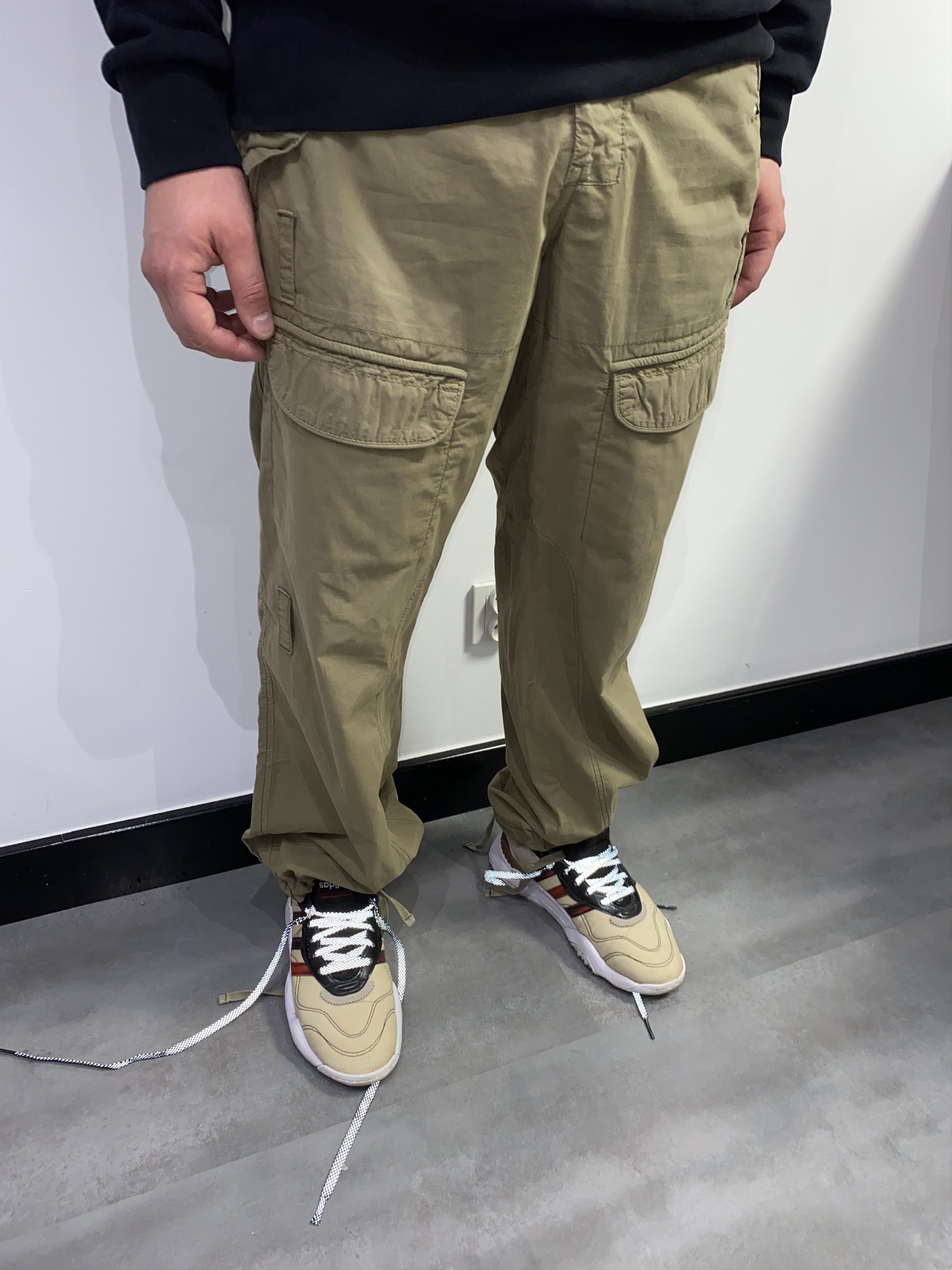 Armani × Emporio Armani Armani Cargo Bondage Work Beige Casual Pants Size US 34 / EU 50 - 5 Thumbnail