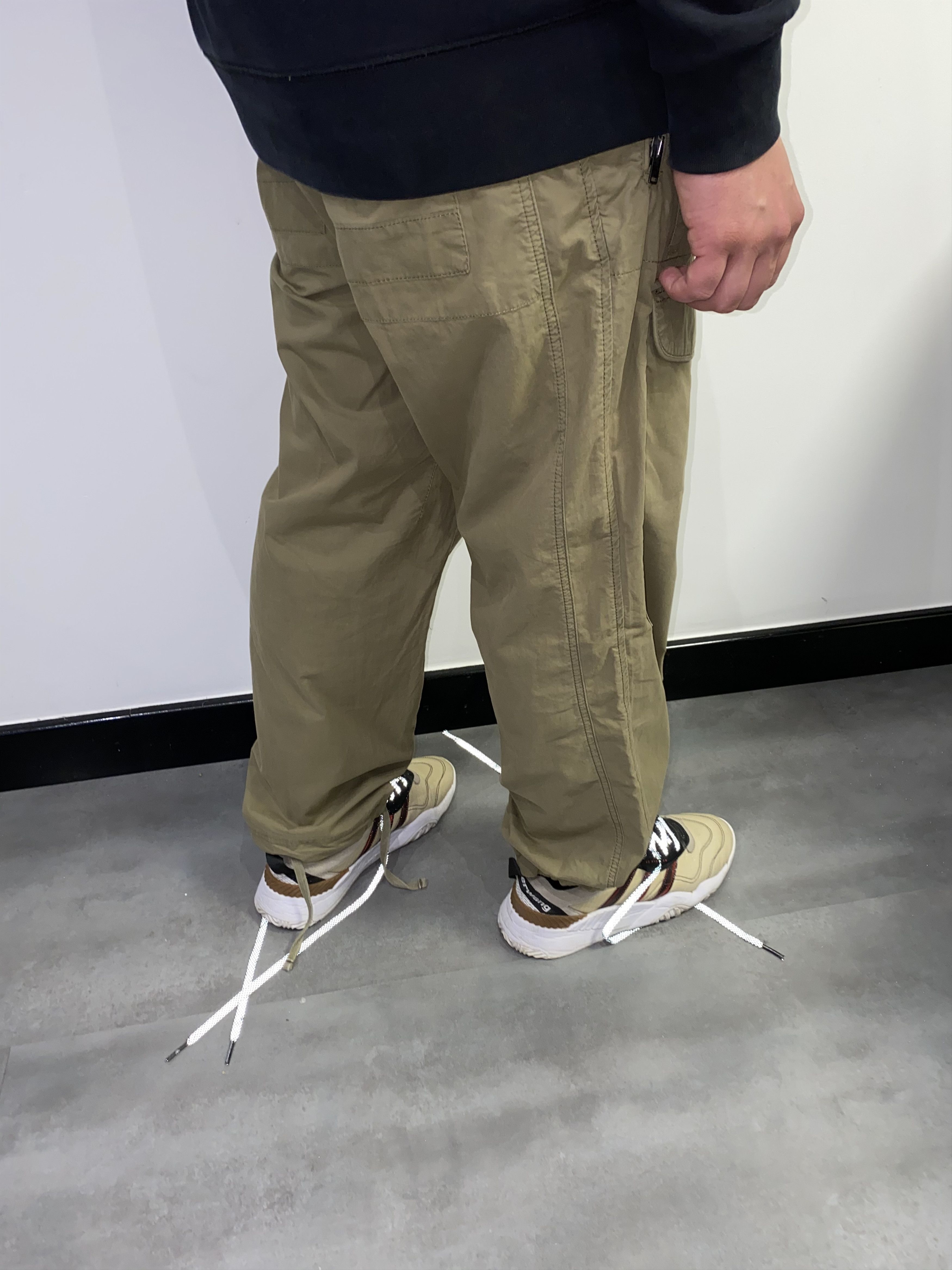 Armani × Emporio Armani Armani Cargo Bondage Work Beige Casual Pants Size US 34 / EU 50 - 9 Thumbnail