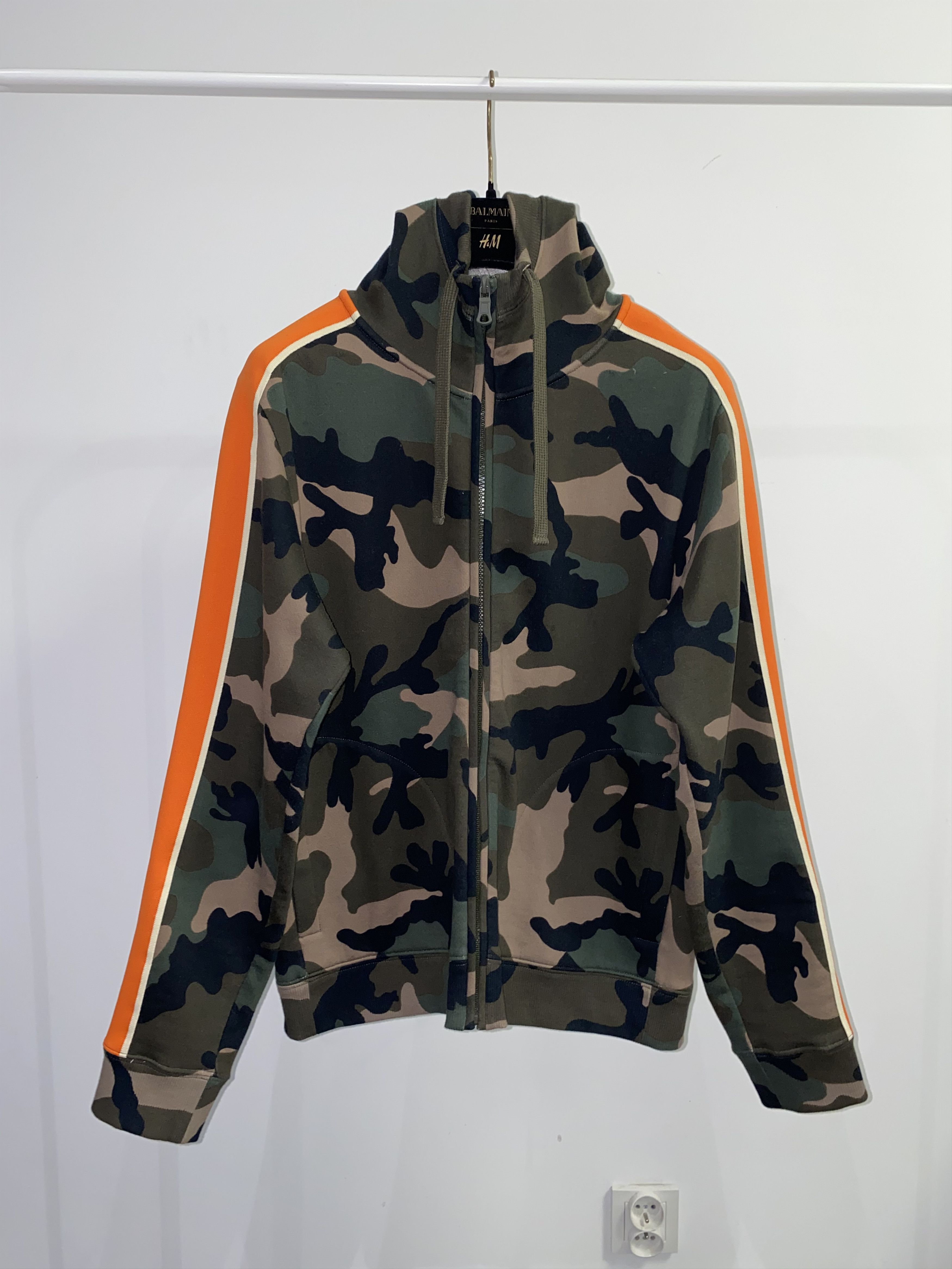 image of Camo Military Hoodie, Men's (Size Small)