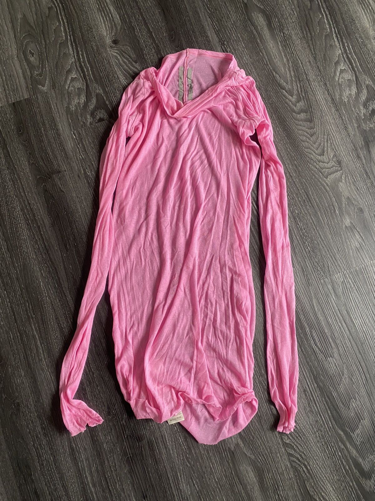 image of Rick Owens Ss20 Bubblegum Pink Long Longsleeve, Men's (Size Medium)