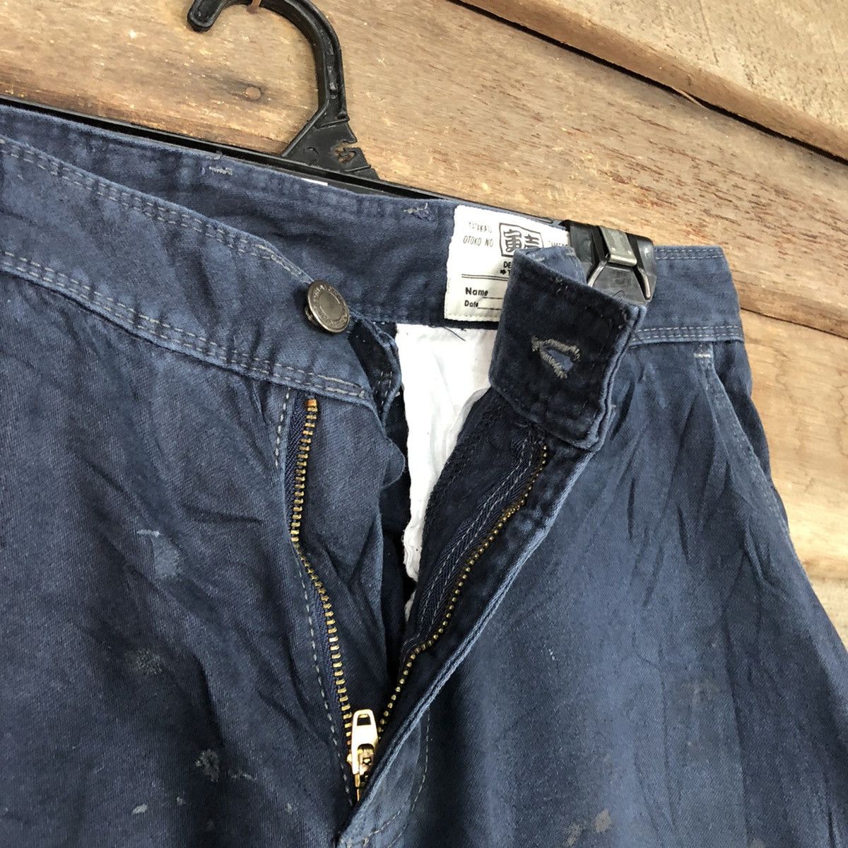 Japanese Brand DLL Tora Dark paint dirty Blue Multipocket Cargo Pants #c968 Size US 28 / EU 44 - 9 Thumbnail