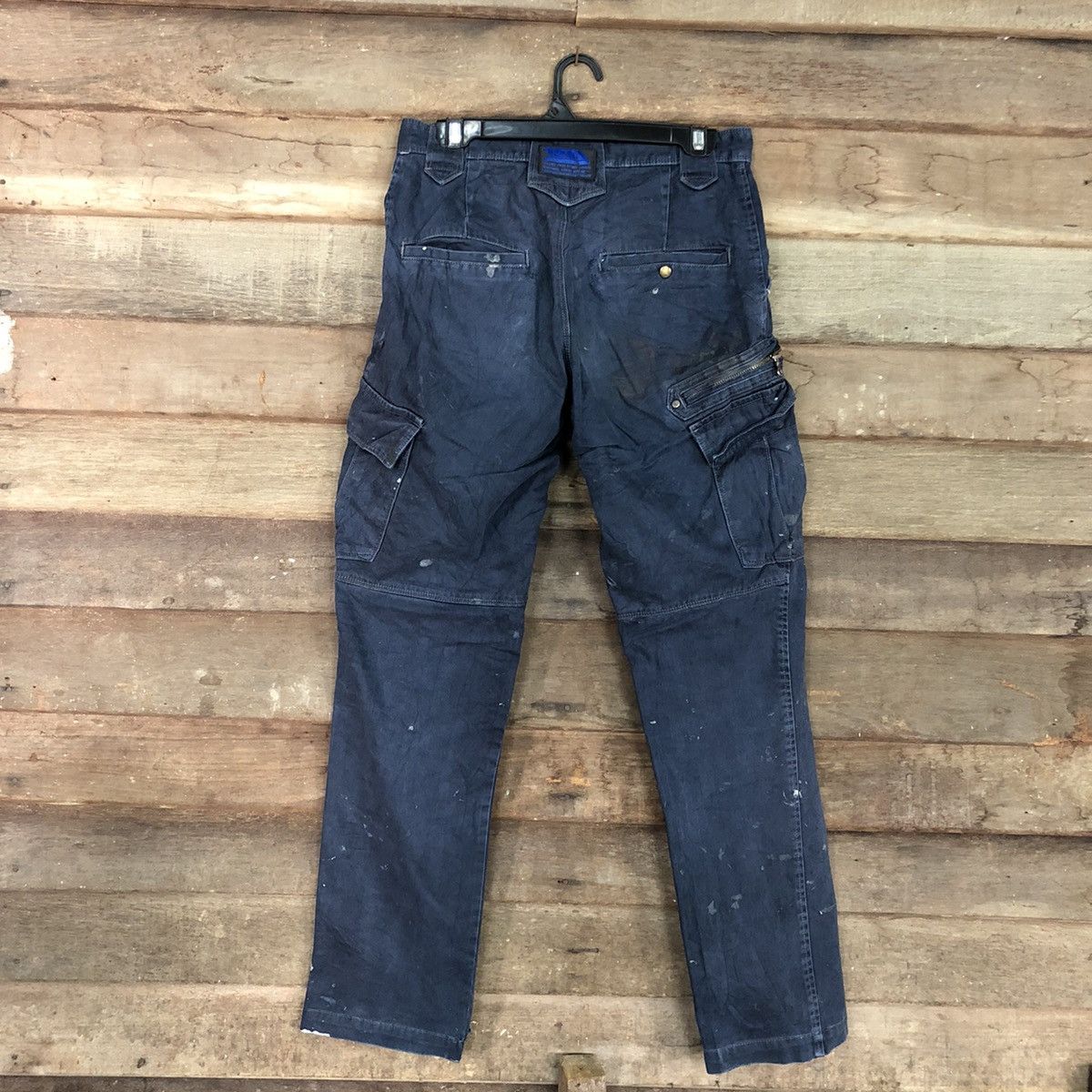 Japanese Brand DLL Tora Dark paint dirty Blue Multipocket Cargo Pants #c968 Size US 28 / EU 44 - 10 Thumbnail