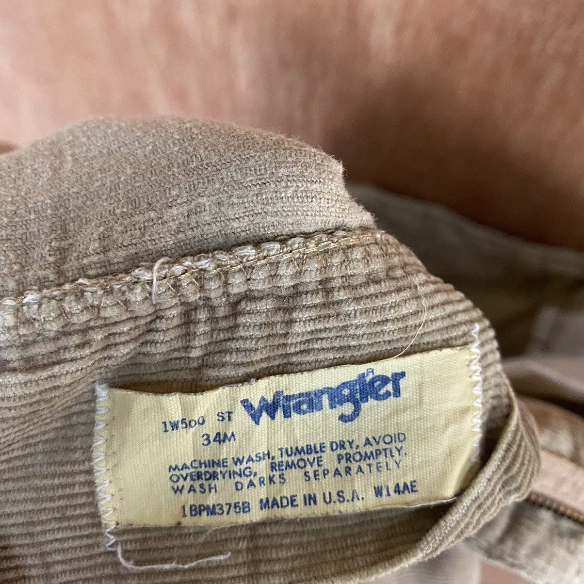 Vintage Wrangler Corduroy vintage Denim Jeans Pants #c781 Size US 32 / EU 48 - 10 Thumbnail