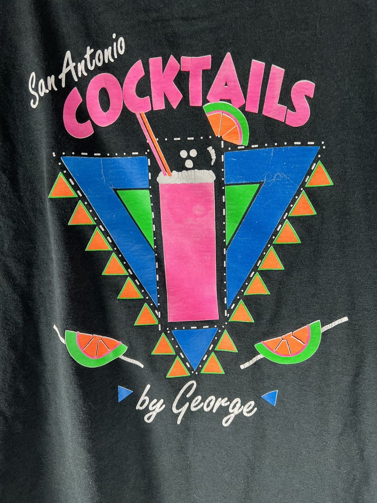 Fruit Of The Loom Vintage San Antonio Cocktails By George Tee Size US L / EU 52-54 / 3 - 5 Thumbnail