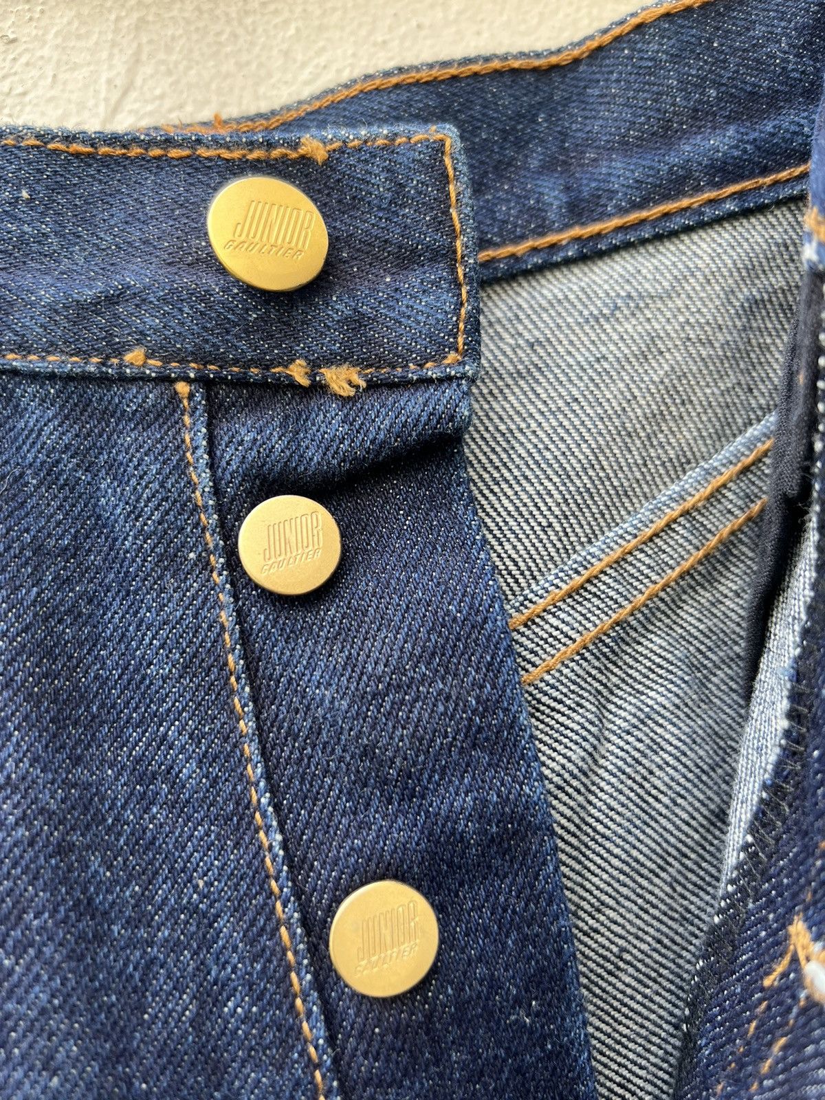Jean Paul Gaultier Vintage Gaultier Junior Blue Denim Jeans Size 25 Waist Size US 26 / EU 42 - 10 Thumbnail
