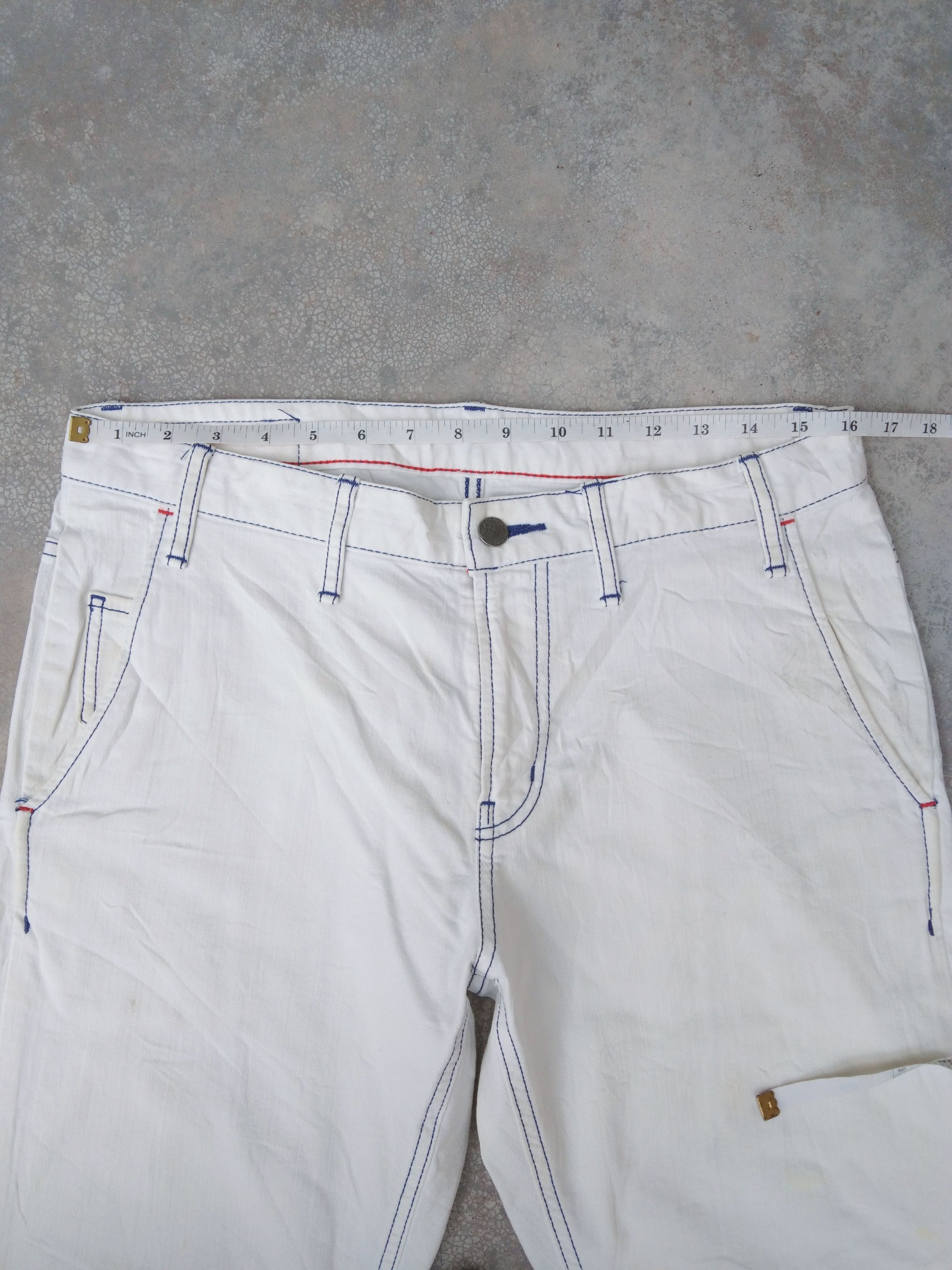 Jean Charles De Castelbajac Castelbajac Slim Fit White Jeans Pants 32x31 Size US 32 / EU 48 - 5 Thumbnail
