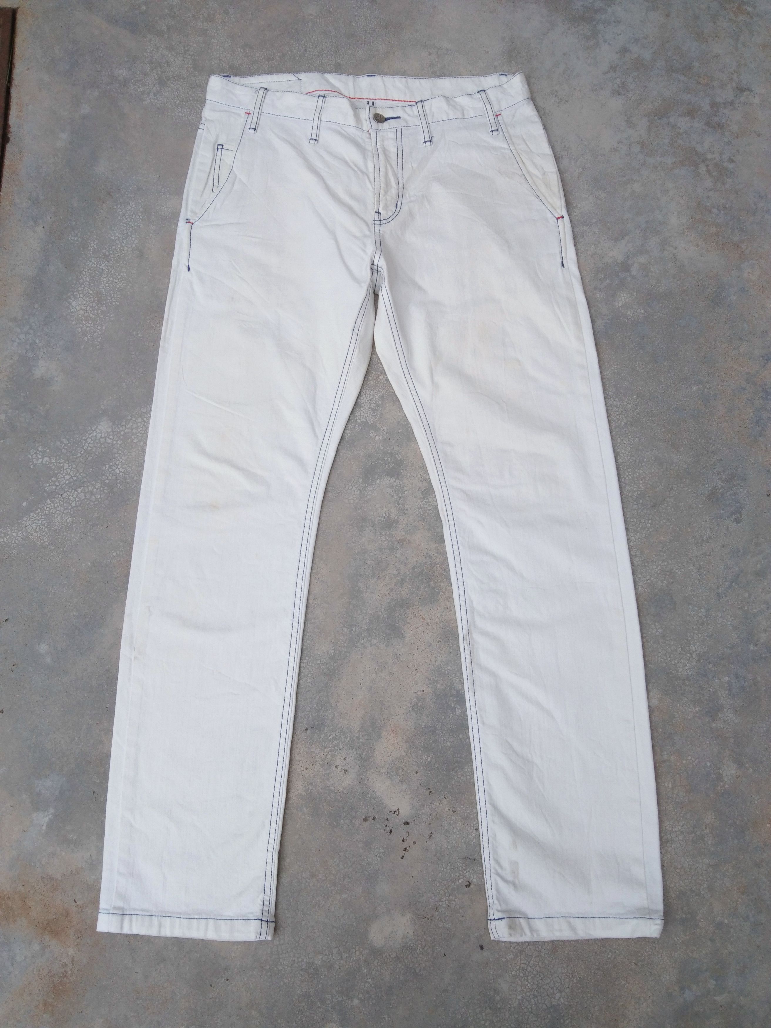 Jean Charles De Castelbajac Castelbajac Slim Fit White Jeans Pants 32x31 Size US 32 / EU 48 - 2 Thumbnail