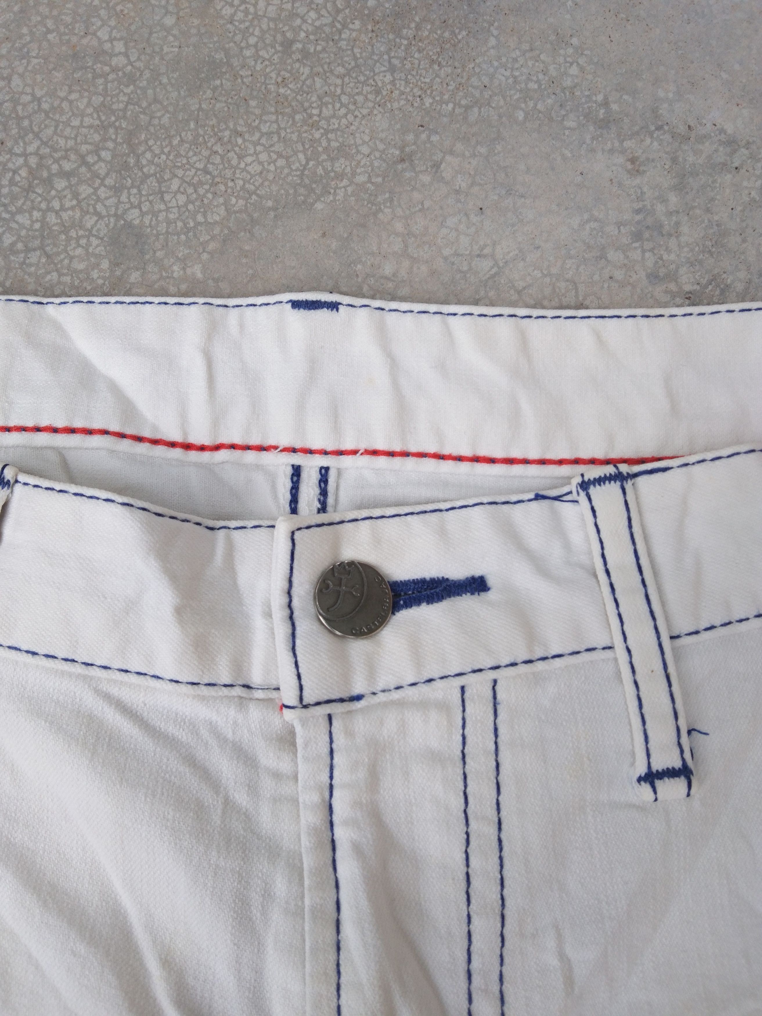 Jean Charles De Castelbajac Castelbajac Slim Fit White Jeans Pants 32x31 Size US 32 / EU 48 - 6 Thumbnail