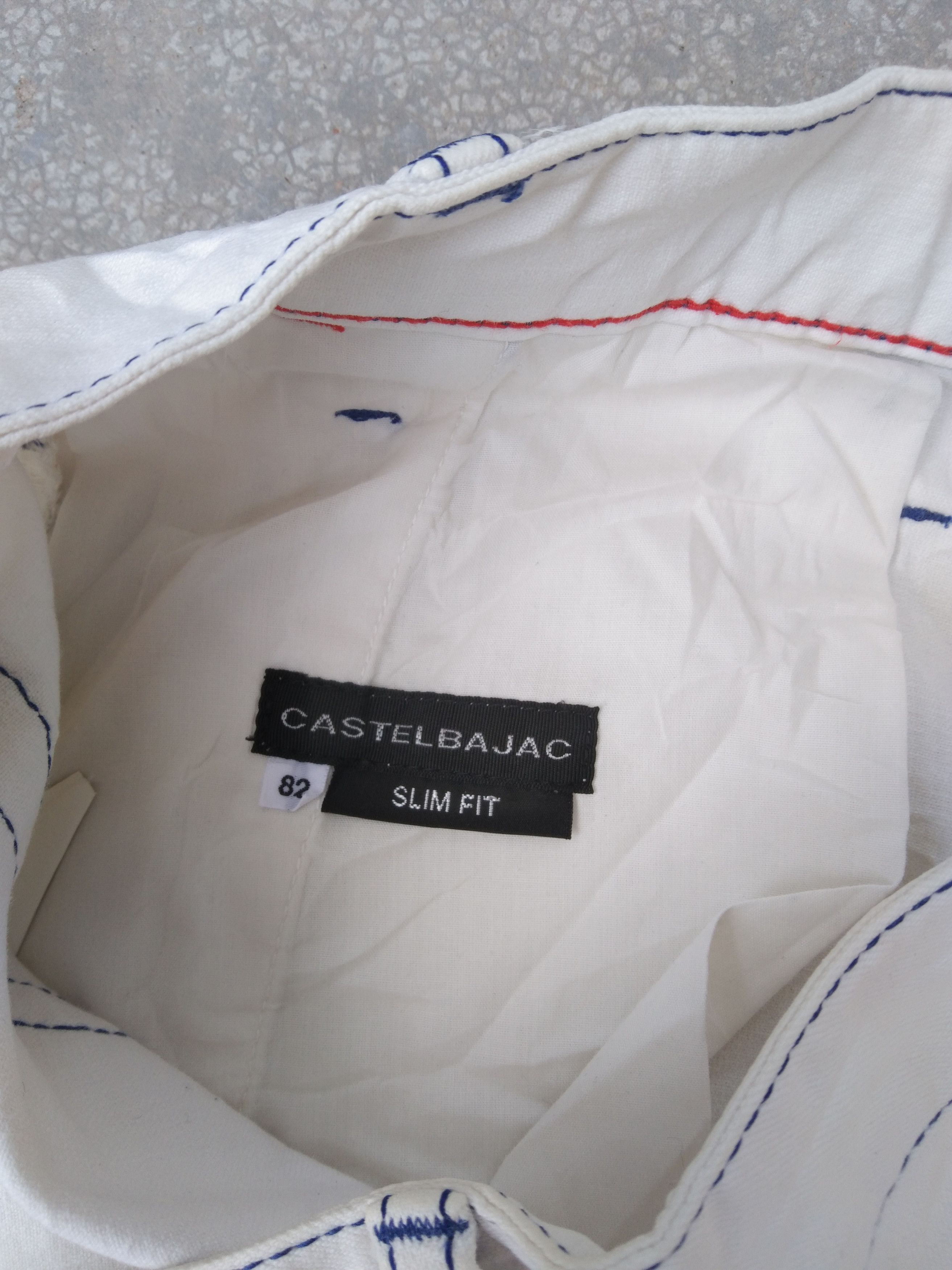 Jean Charles De Castelbajac Castelbajac Slim Fit White Jeans Pants 32x31 Size US 32 / EU 48 - 8 Thumbnail