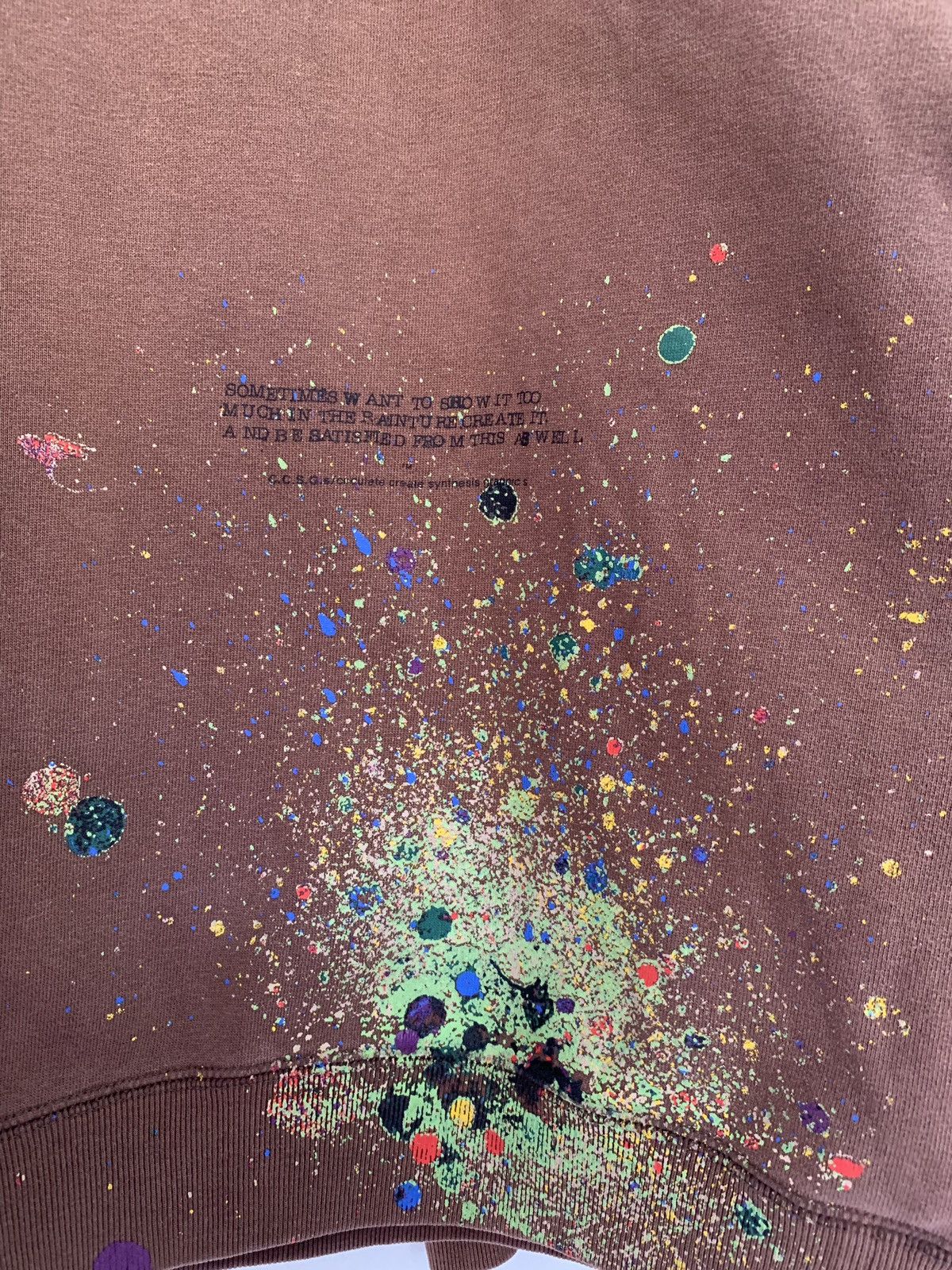 Japanese Brand × Number (N)ine 🇯🇵Number (N)ine Grunge Painted Splash Crewneck Sweatshirts Size US L / EU 52-54 / 3 - 3 Thumbnail