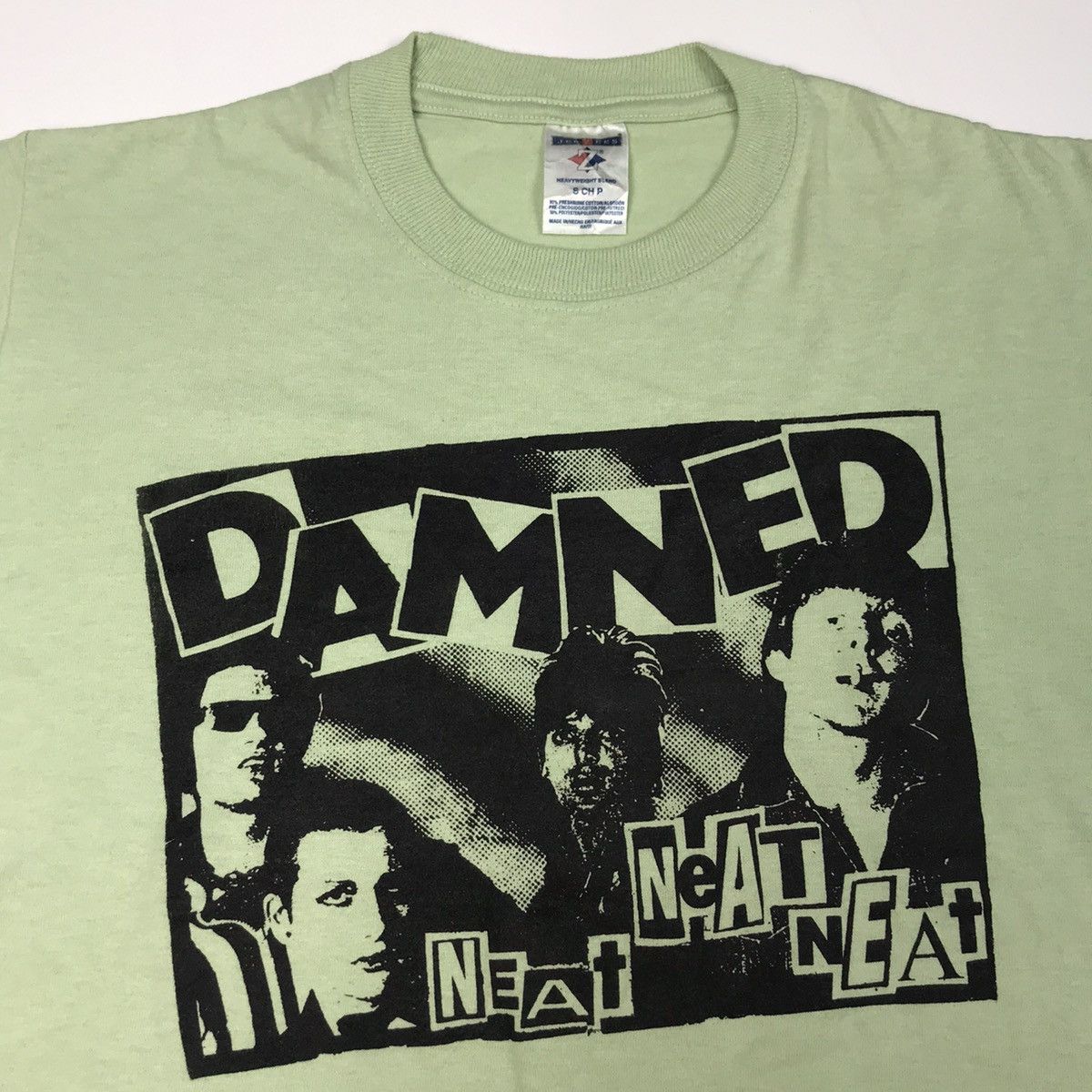 Band Tees × Vintage Vintage THE DAMNED neat neat neat promo t-shirt Size US S / EU 44-46 / 1 - 2 Thumbnail