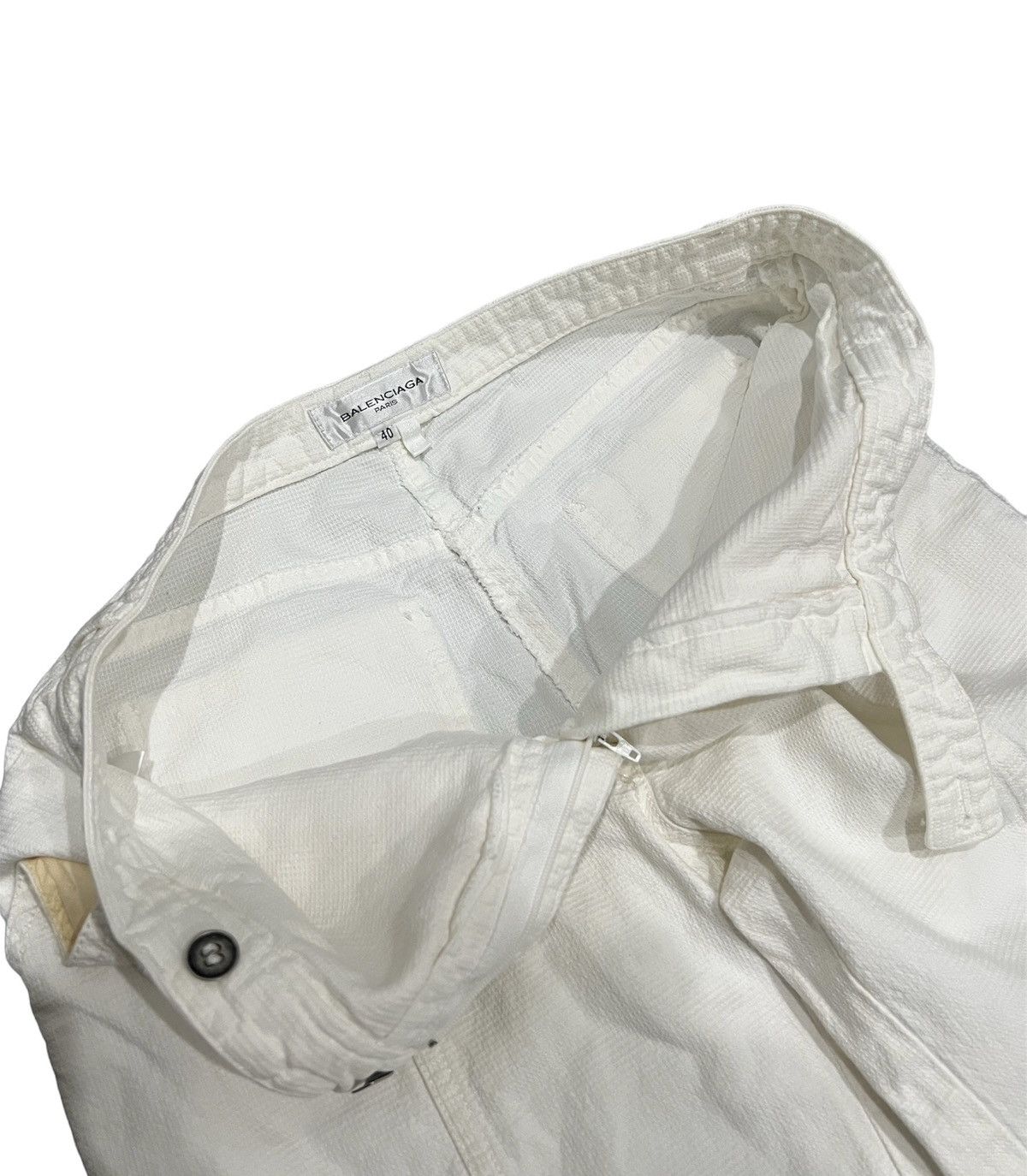 Balenciaga Balenciaga White Flared Trousers Size US 31 - 8 Thumbnail
