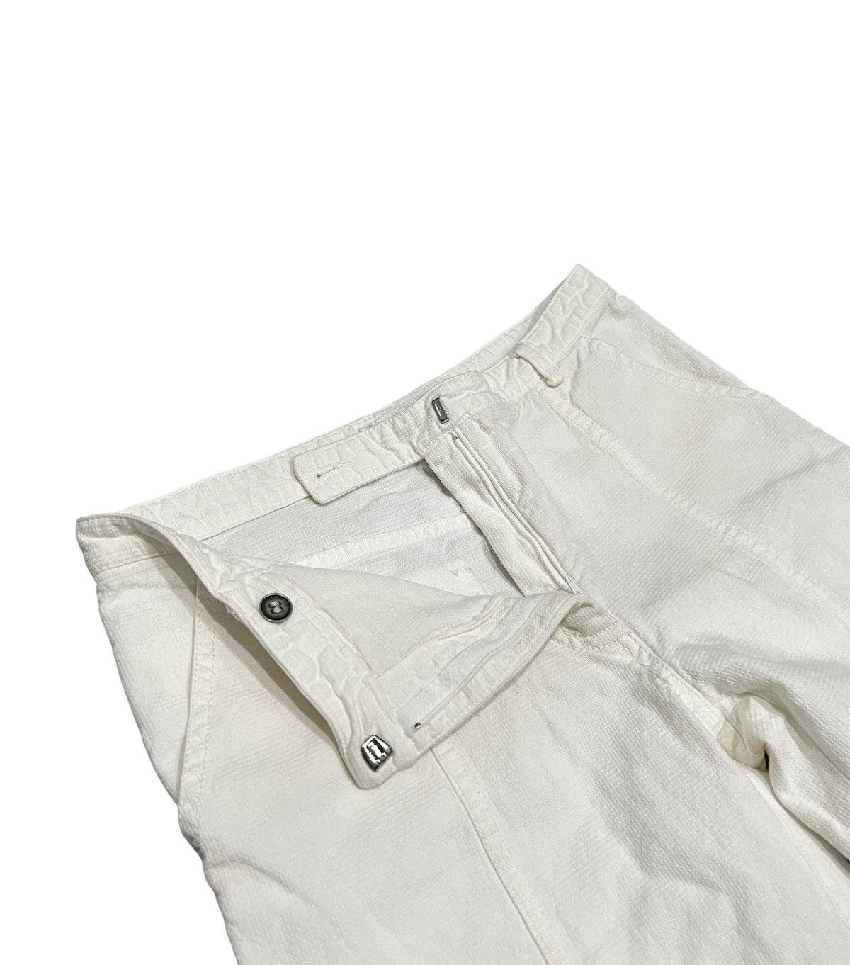 Balenciaga Balenciaga White Flared Trousers Size US 31 - 3 Thumbnail
