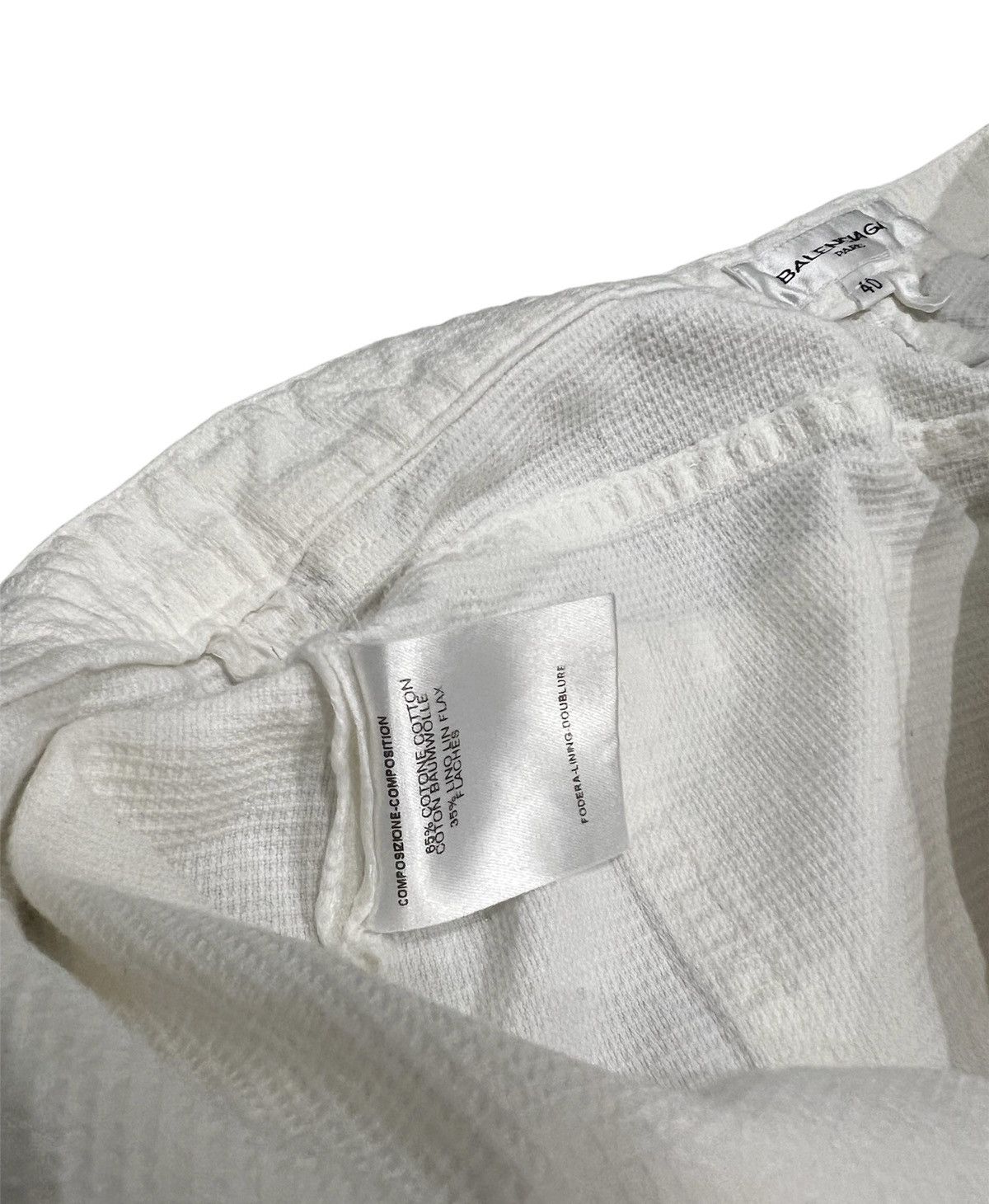Balenciaga Balenciaga White Flared Trousers Size US 31 - 5 Thumbnail