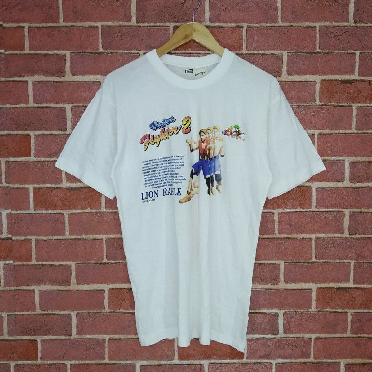 Anime Vintage Virtua Fighter 2 Sega Video Game 1994 Lion Rafale Size US M / EU 48-50 / 2 - 1 Thumbnail